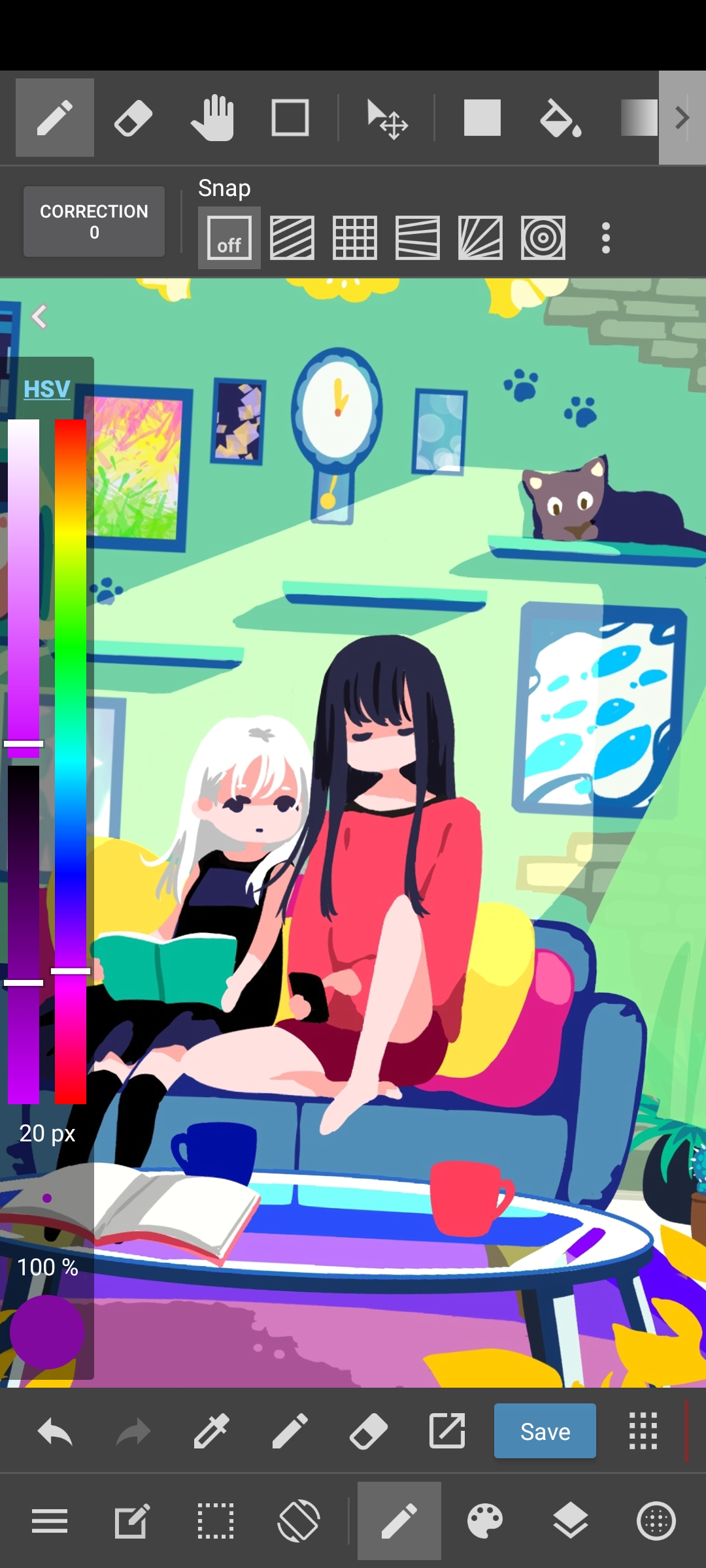 اسکرین شات 2 برنامه MediBang Paint：Draw Art, Comic
