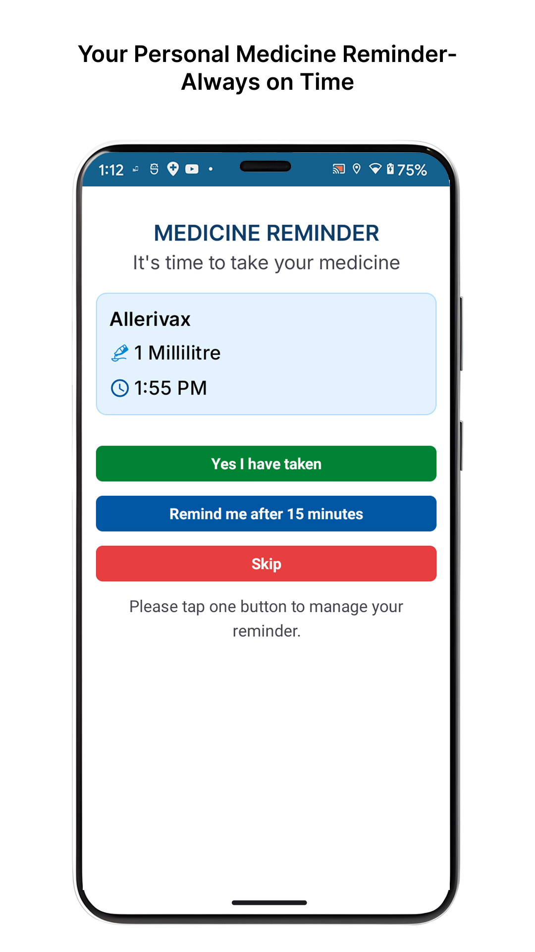 اسکرین شات 7 برنامه Medical Reminder