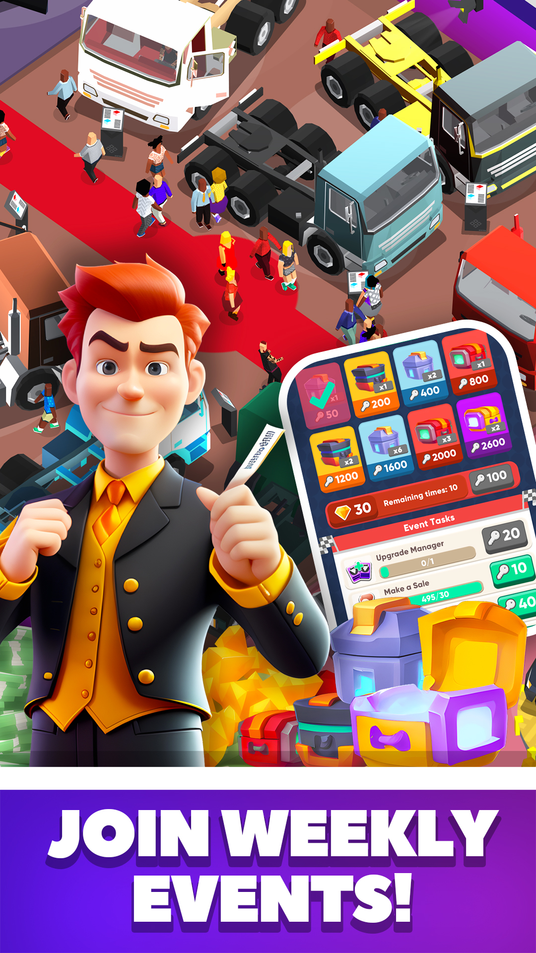 اسکرین شات 3 بازی Car Shop Tycoon: Idle Dealer