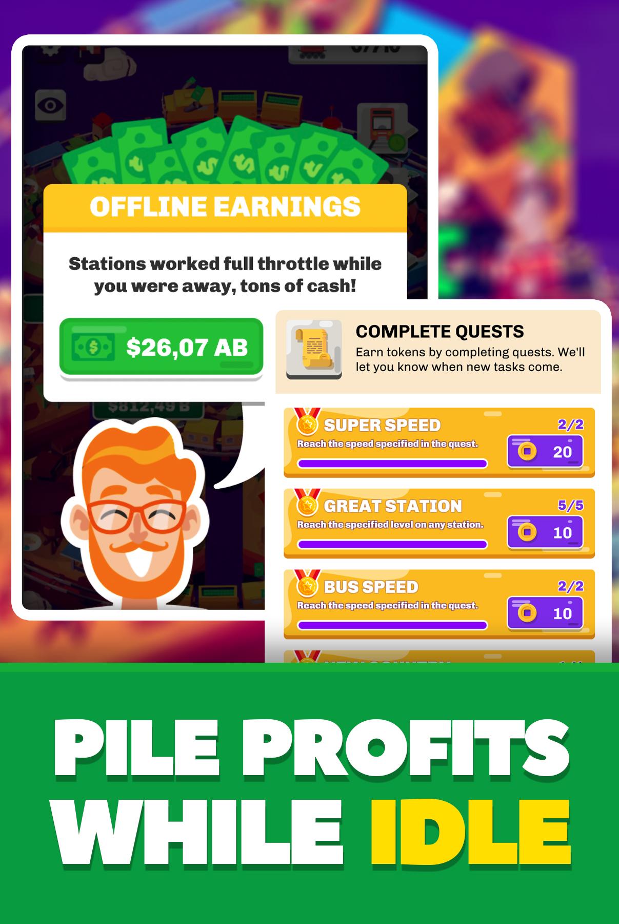 اسکرین شات 5 بازی Train Station Tycoon - Manager