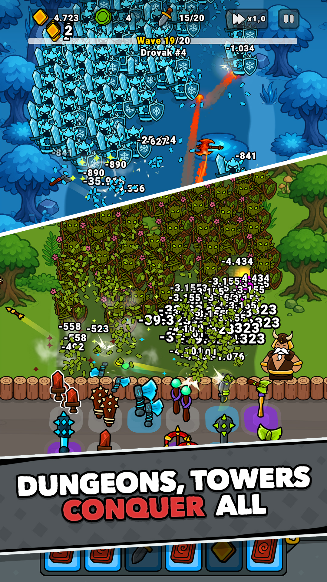 اسکرین شات 4 بازی Lucky Forge: Idle TD Game