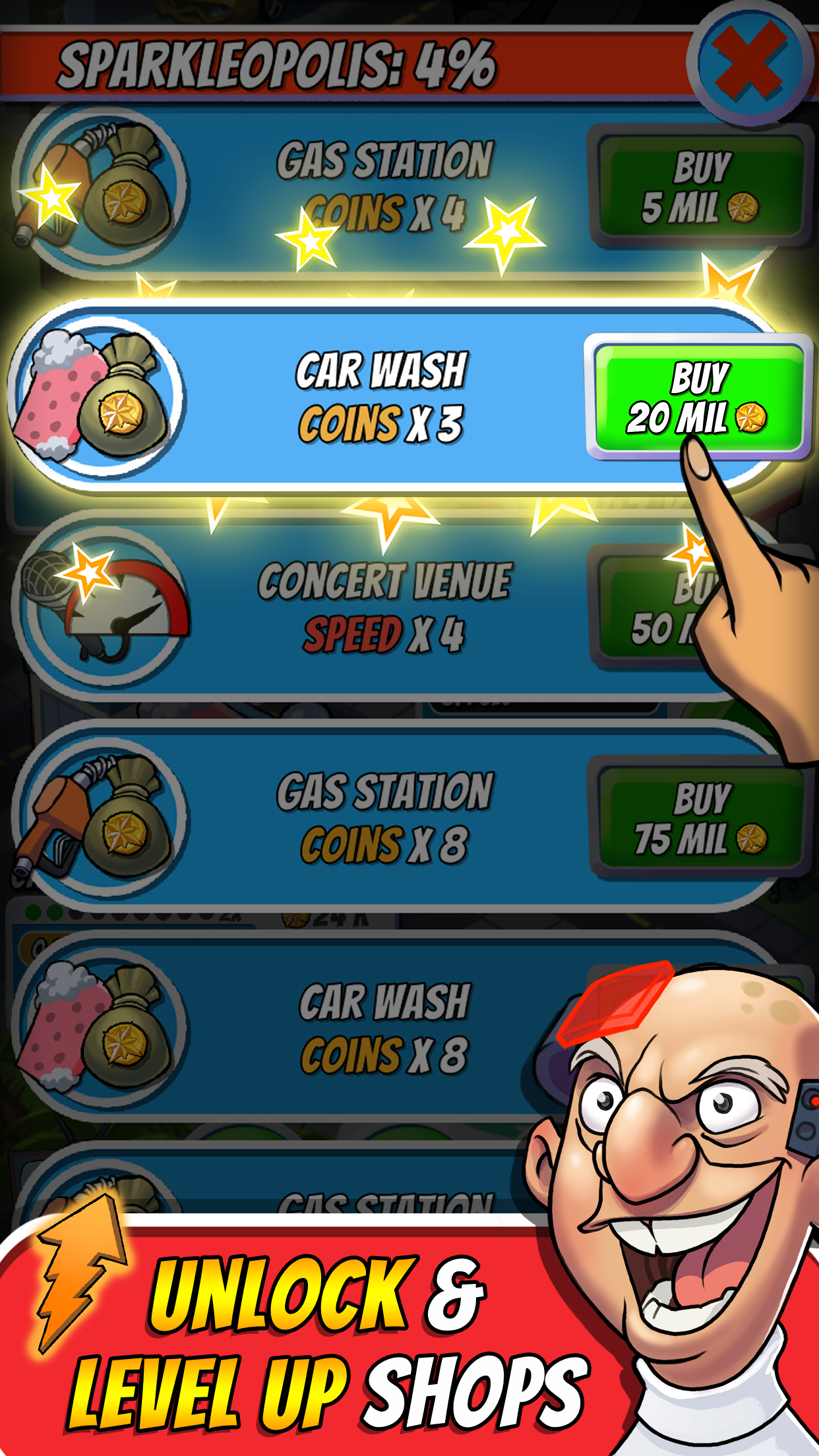 اسکرین شات 4 بازی Tap Empire: Idle Tycoon Game