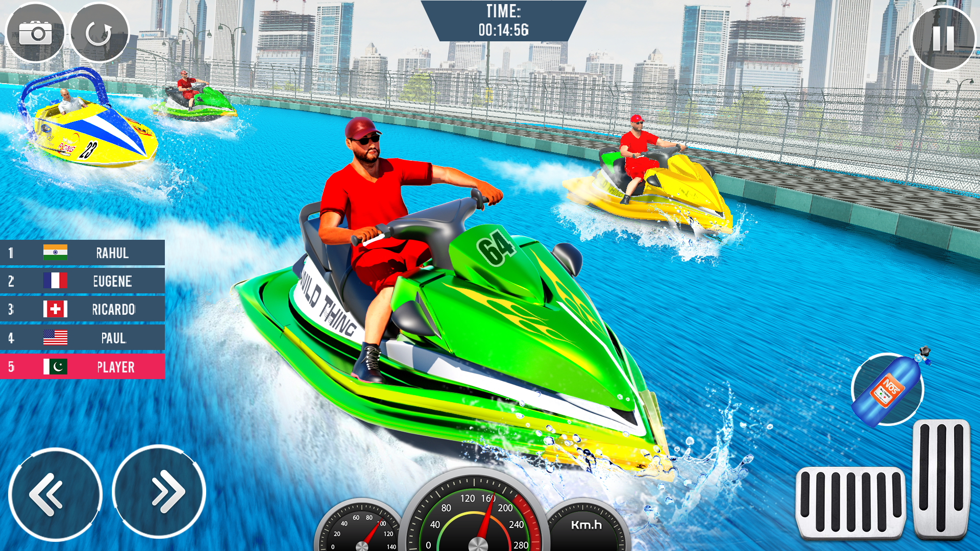 اسکرین شات 4 برنامه Jet Ski Speed Boat Stunts Race