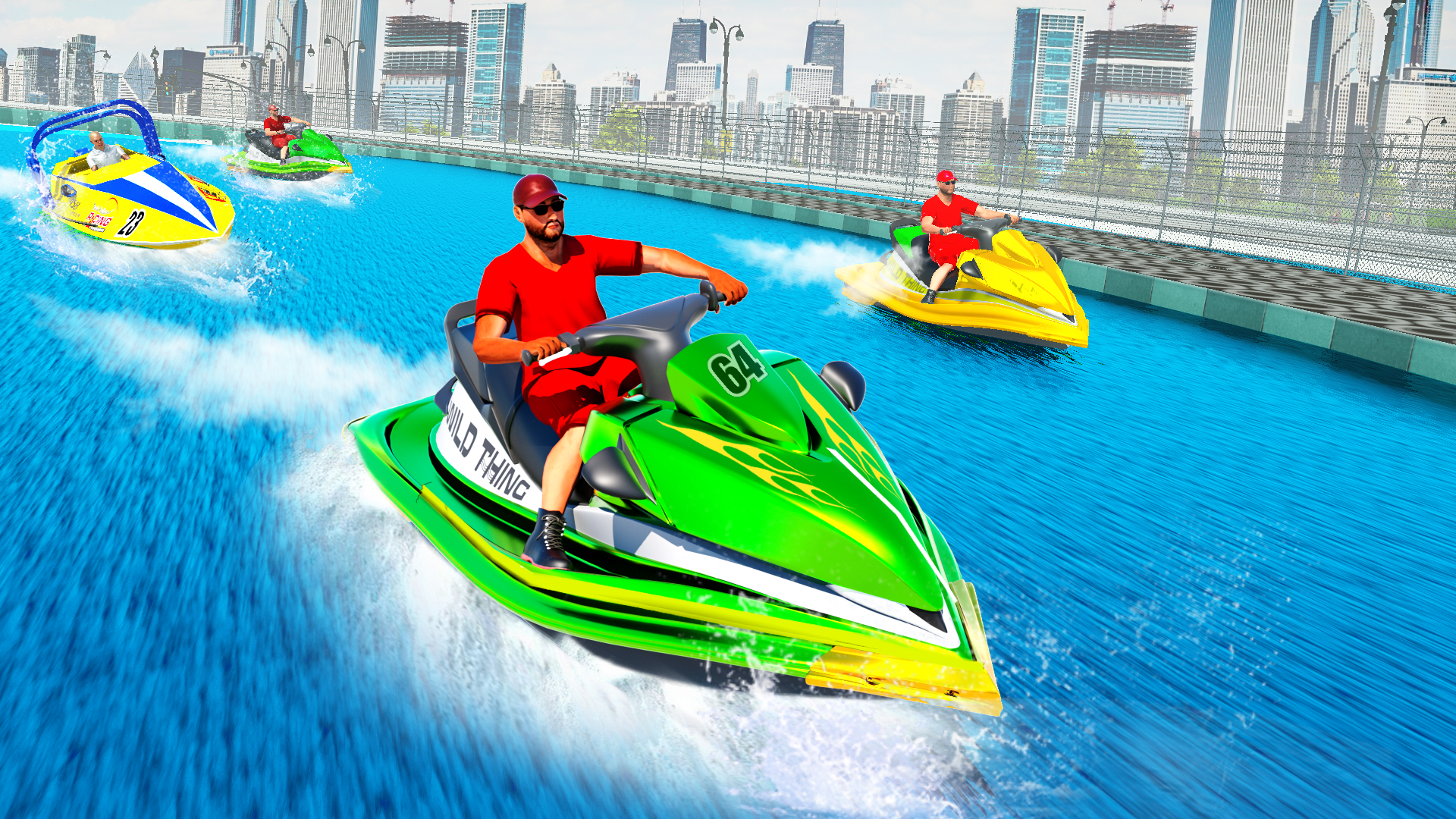 اسکرین شات 8 برنامه Jet Ski Speed Boat Stunts Race