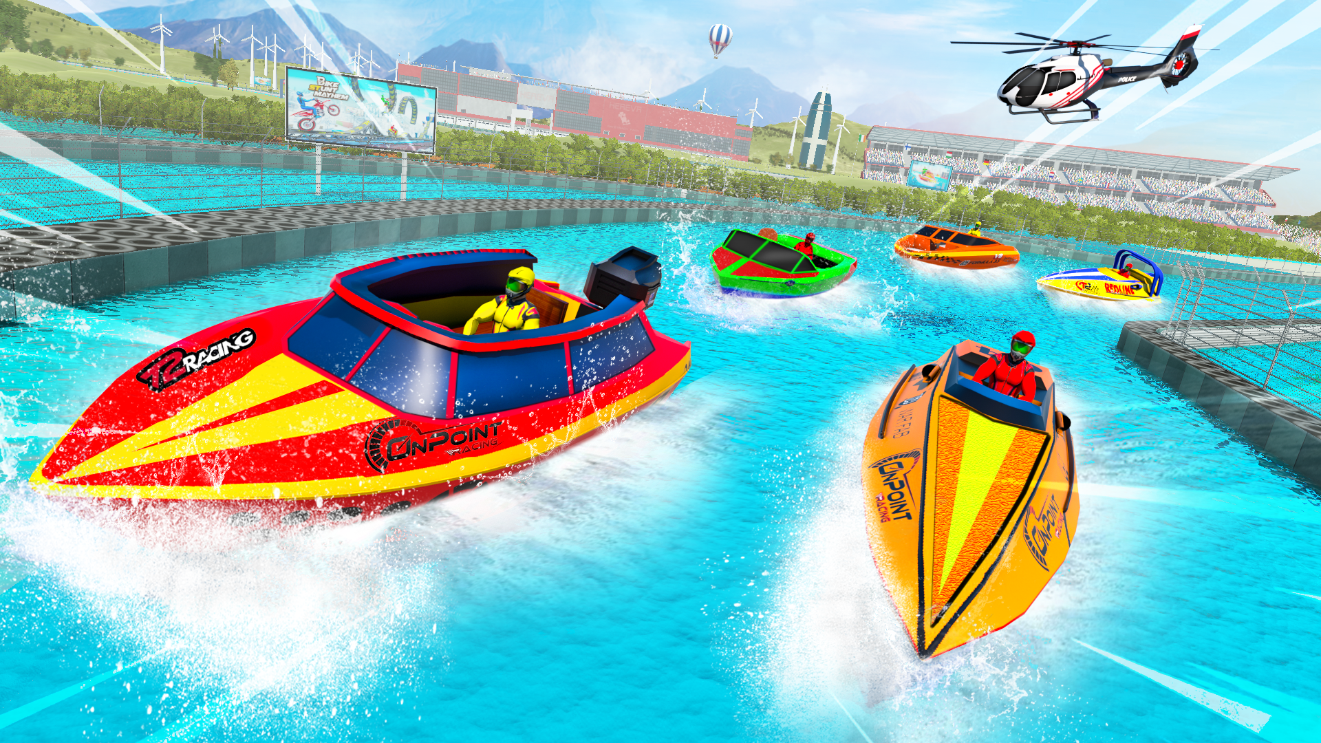 اسکرین شات 5 برنامه Jet Ski Speed Boat Stunts Race