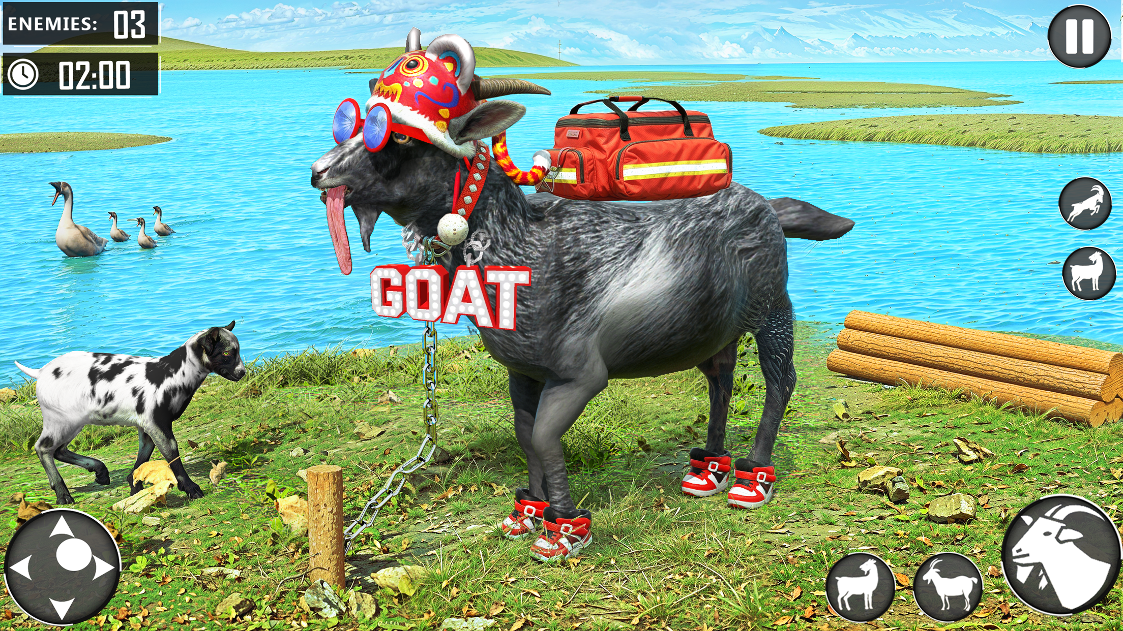 اسکرین شات 2 برنامه Black Goat City Adventure 3D