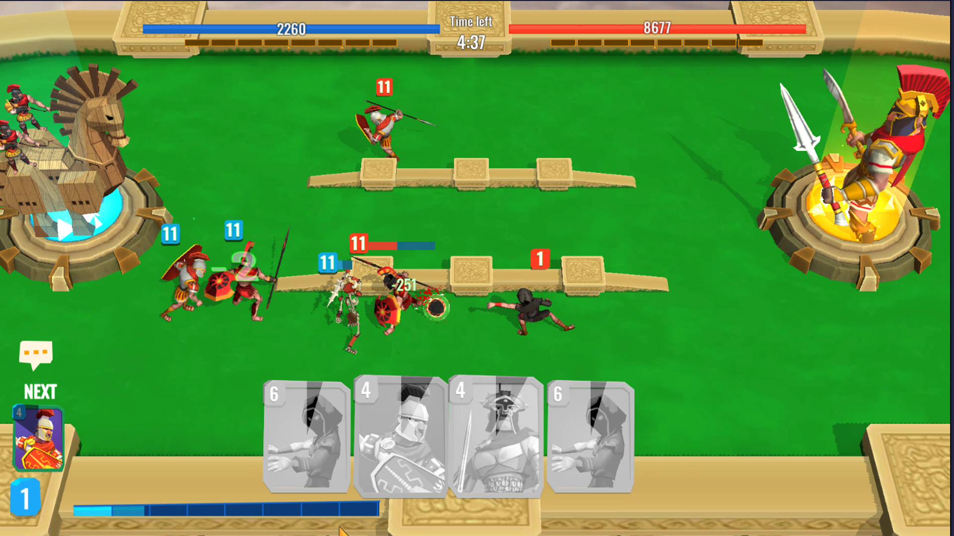اسکرین شات 7 بازی Trojan War: Castle Clash Cards