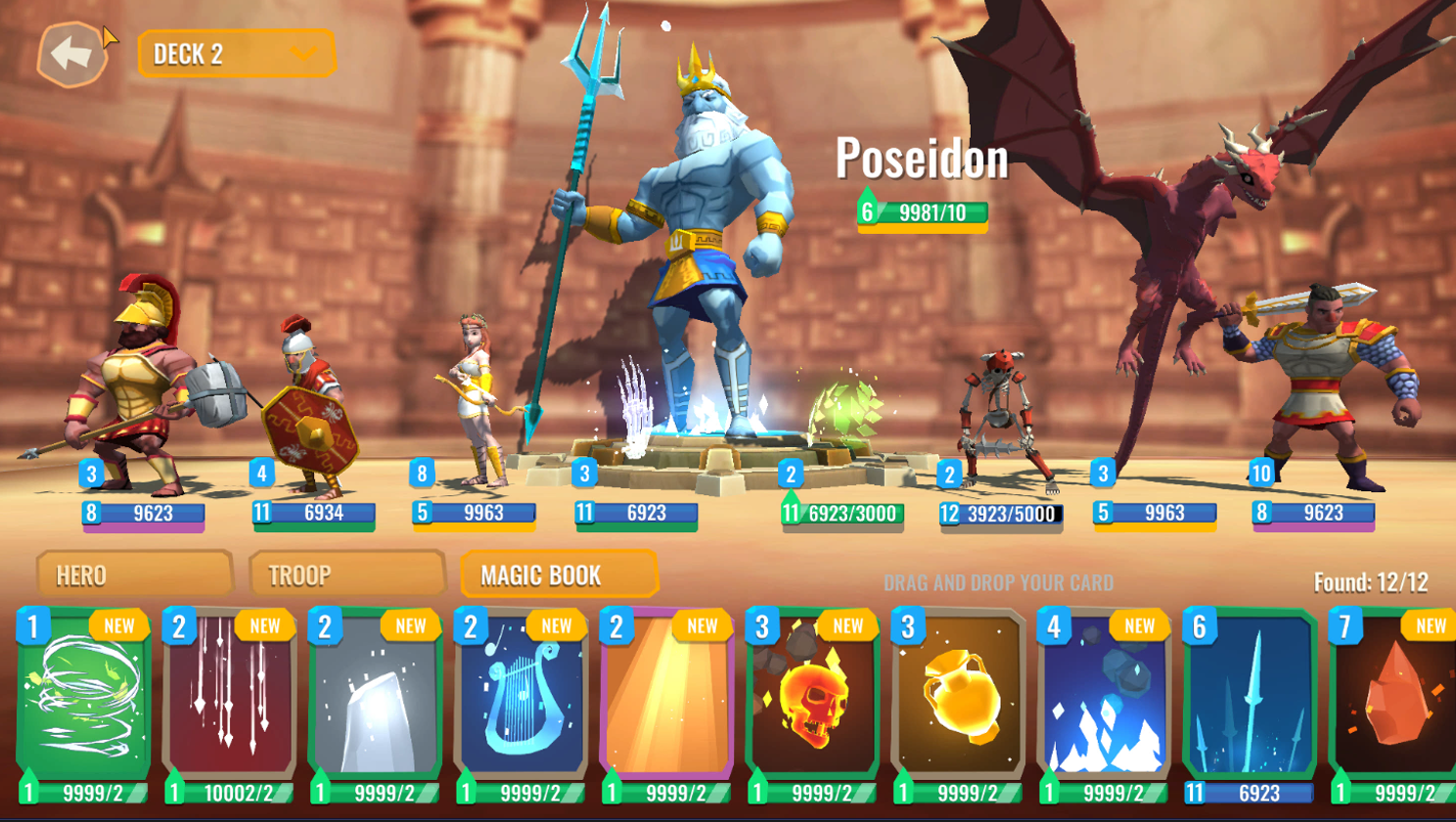اسکرین شات 2 بازی Trojan War: Castle Clash Cards