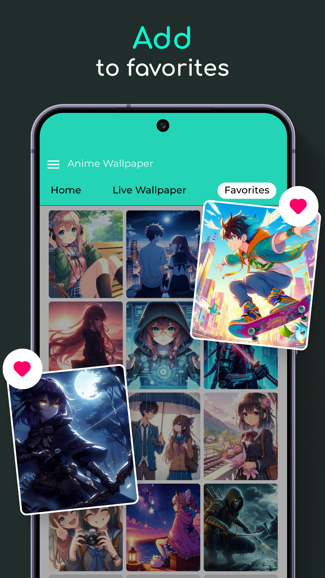 اسکرین شات 8 برنامه Video Wall - Anime Wallpaper