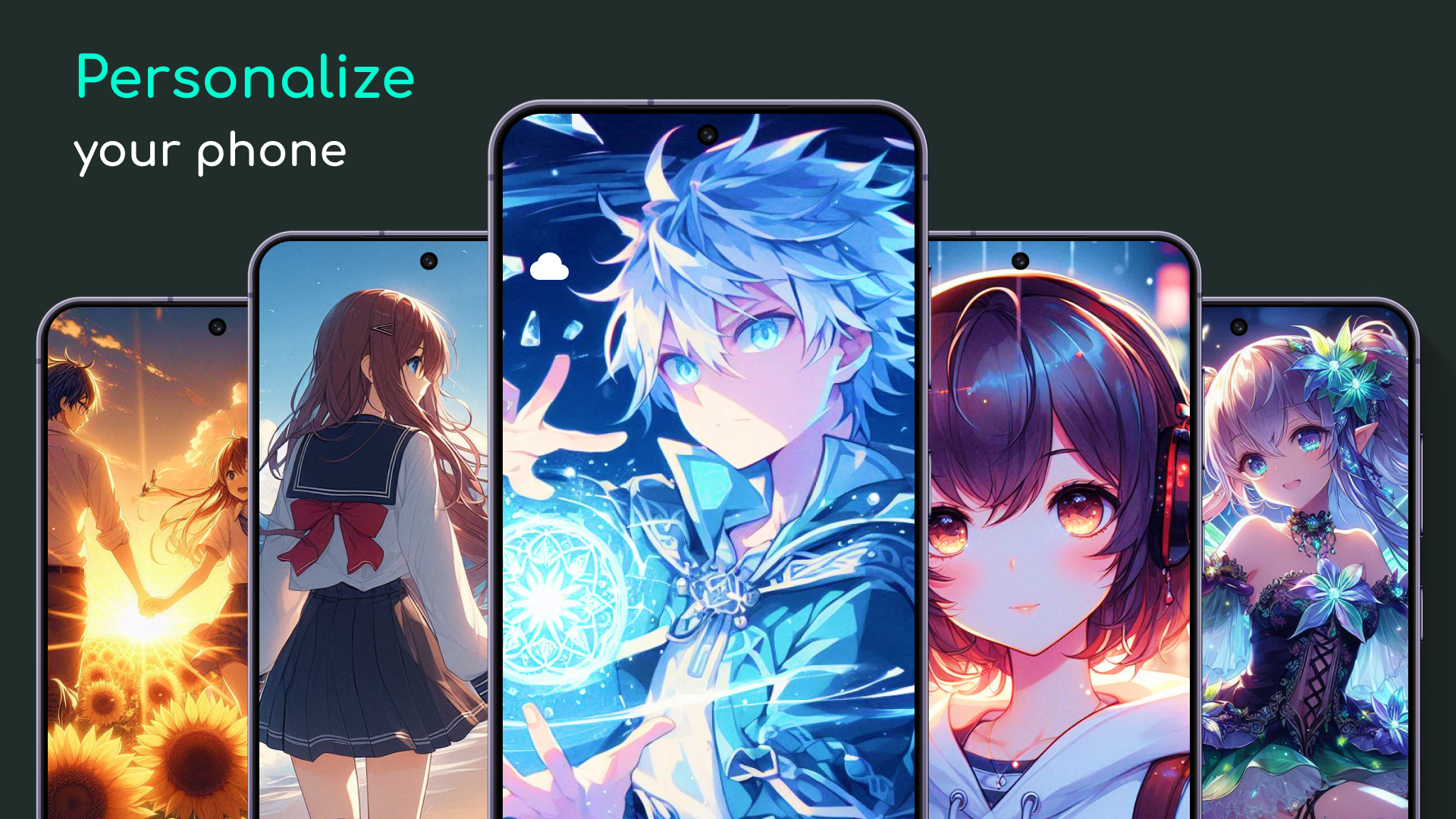 اسکرین شات 2 برنامه Video Wall - Anime Wallpaper