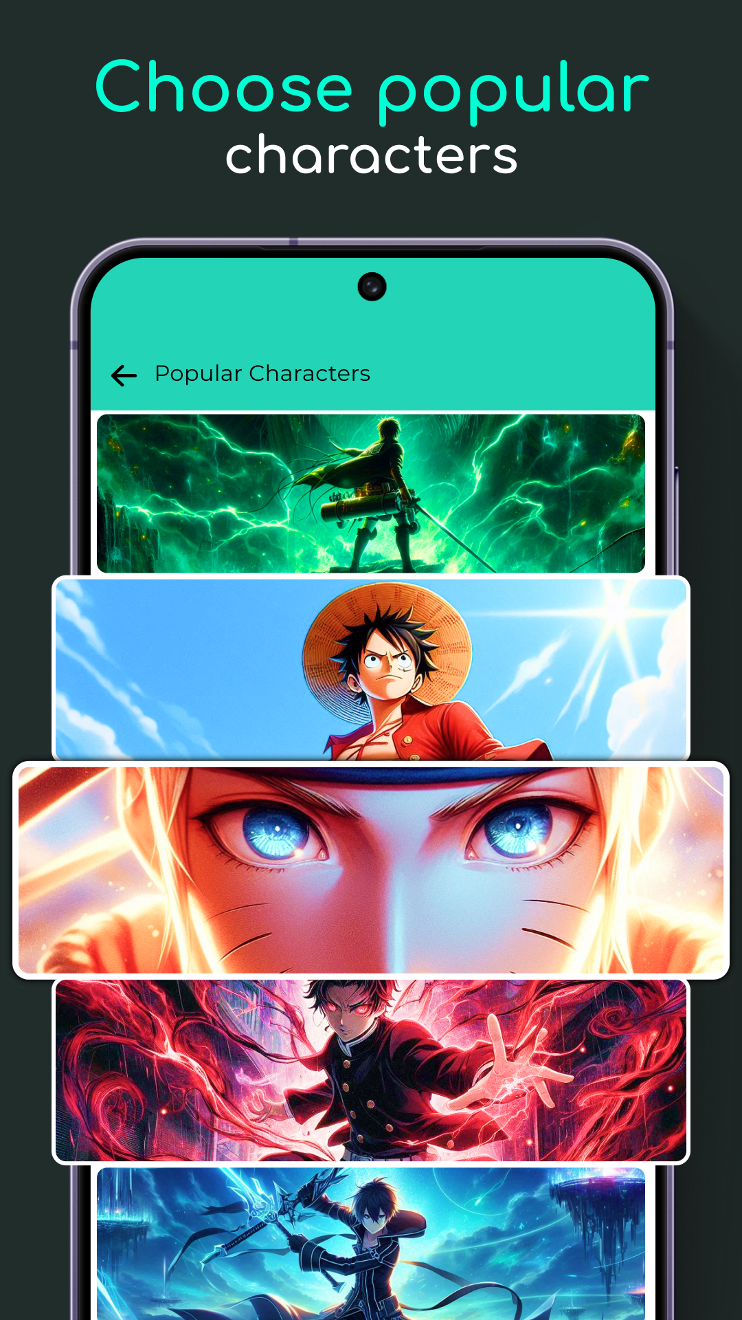 اسکرین شات 5 برنامه Video Wall - Anime Wallpaper