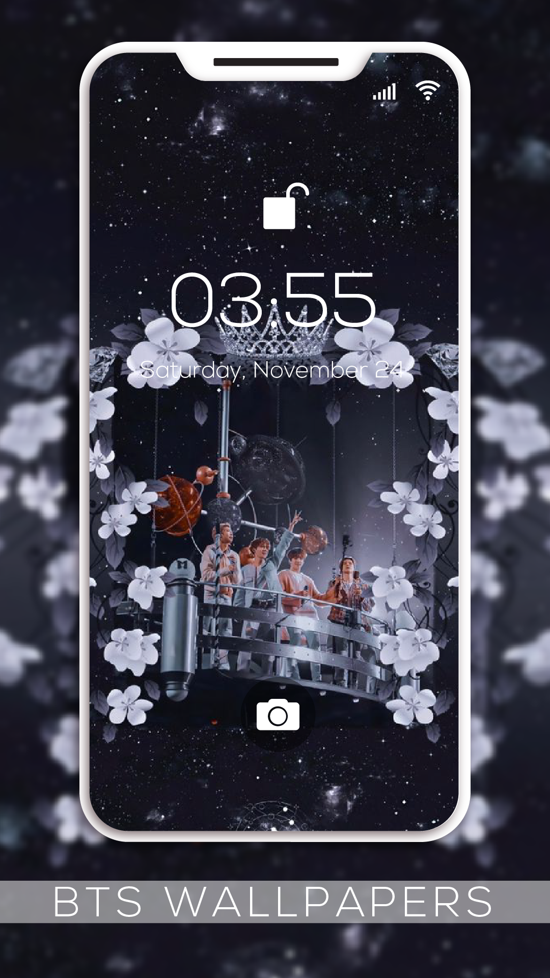 اسکرین شات 4 برنامه BTS Wallpaper
