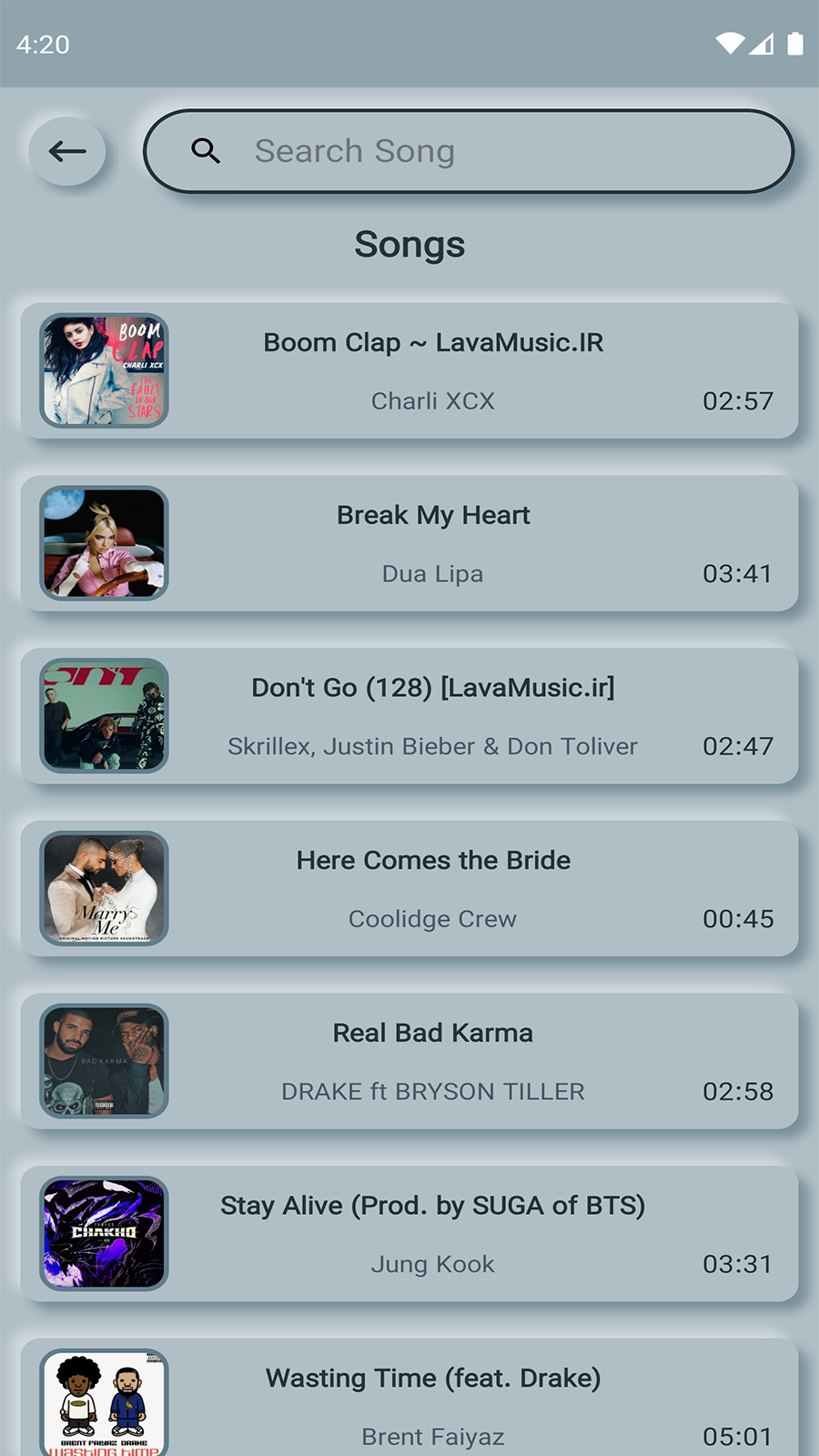 اسکرین شات 3 برنامه نئو موزیک پلیر