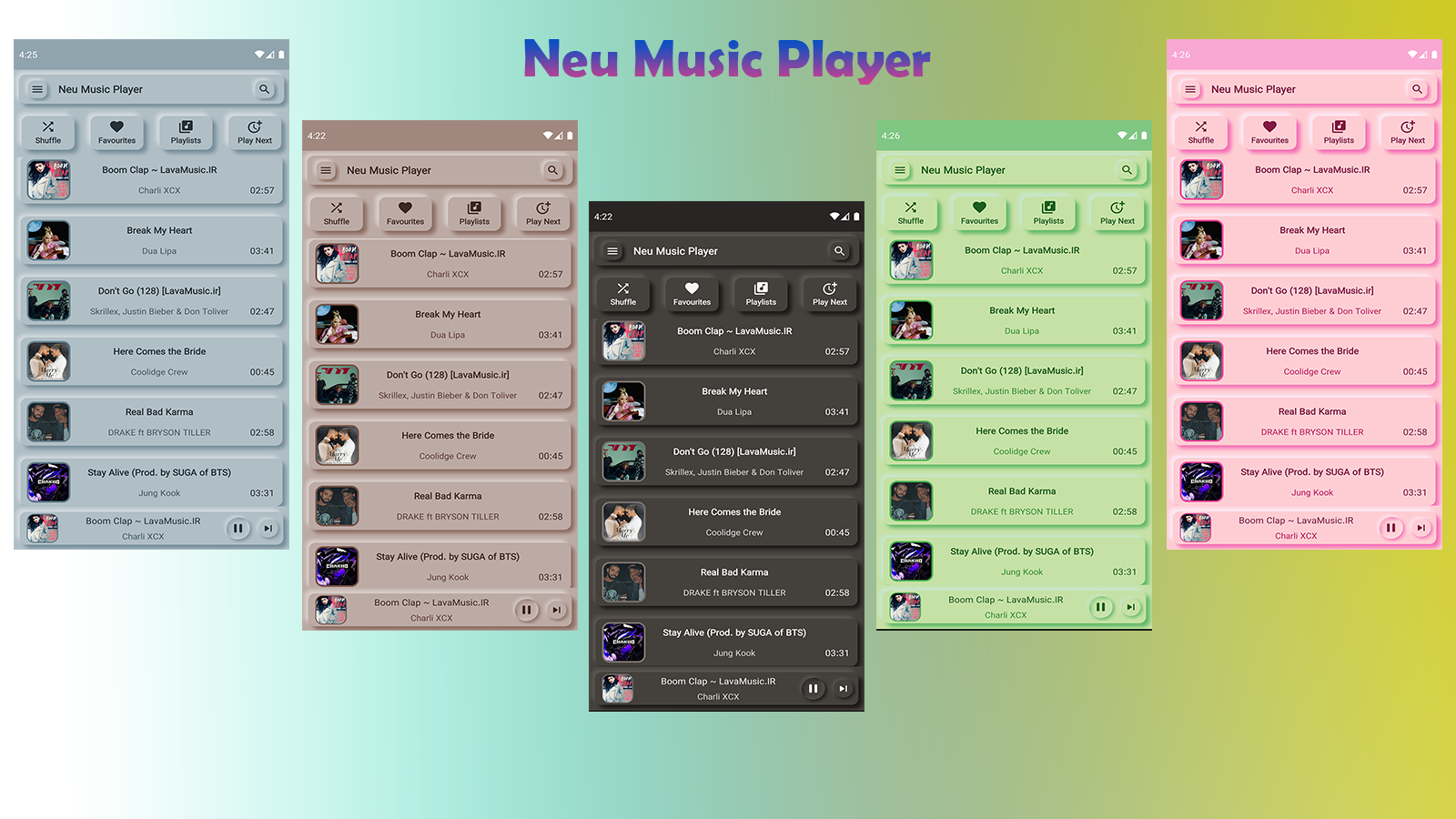 اسکرین شات 1 برنامه نئو موزیک پلیر