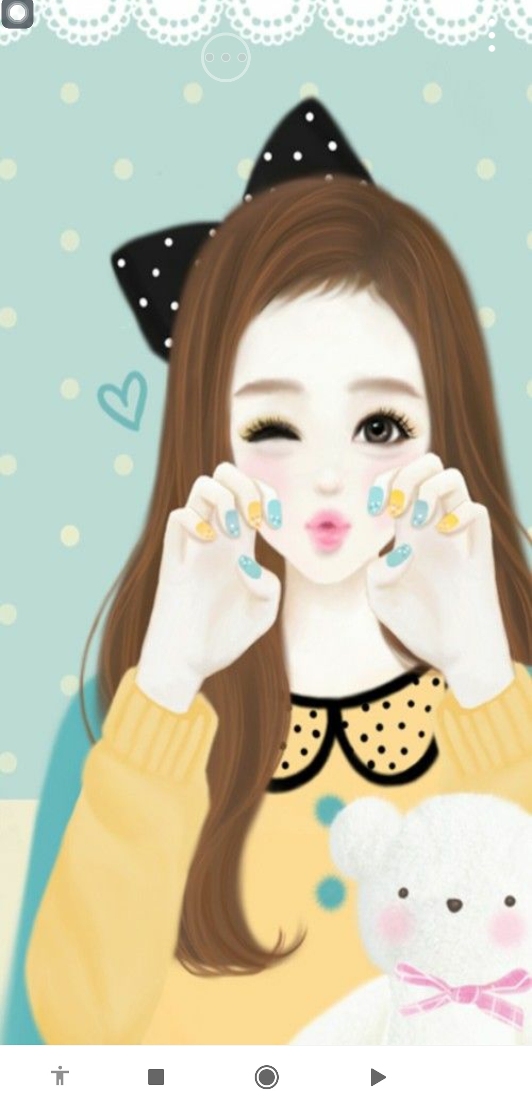 اسکرین شات 14 برنامه تصویر زمینه دخترانه جذاب
