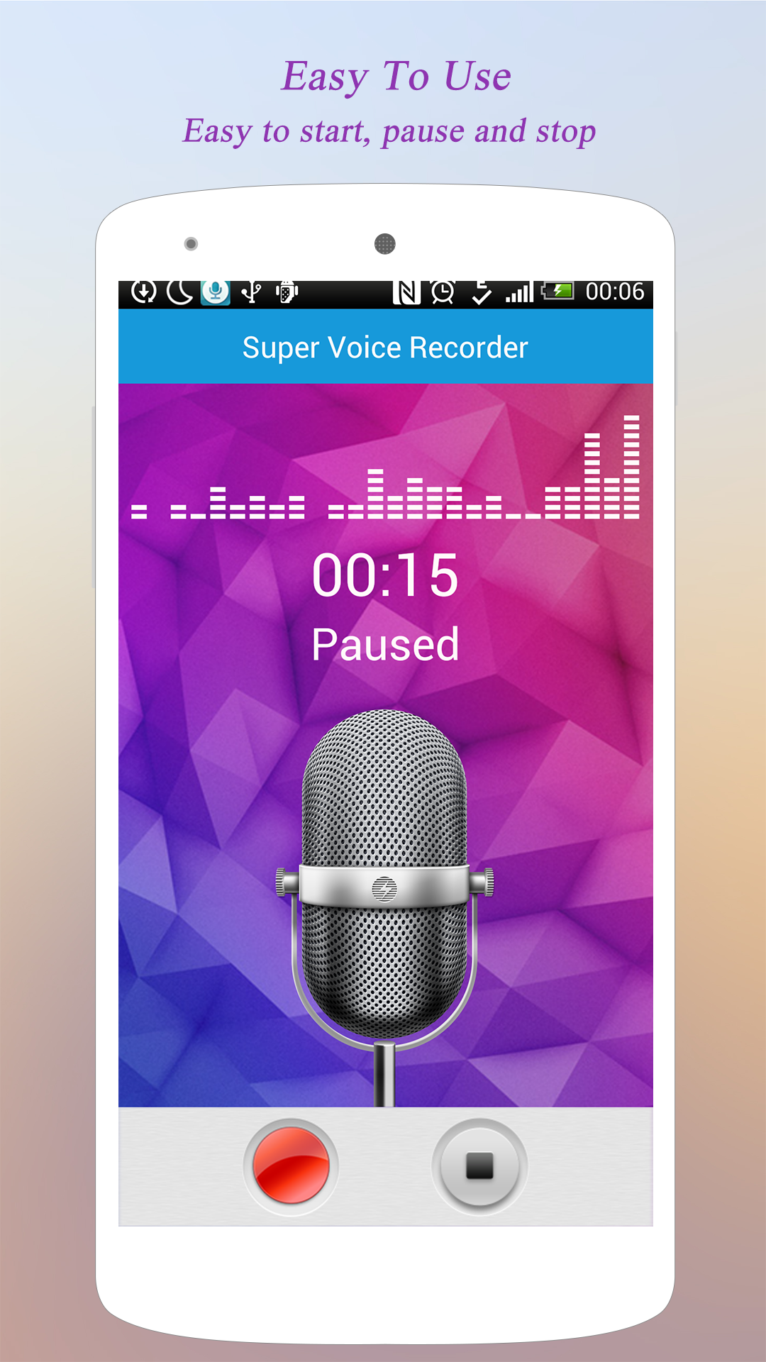 اسکرین شات 7 برنامه Super Voice Recorder