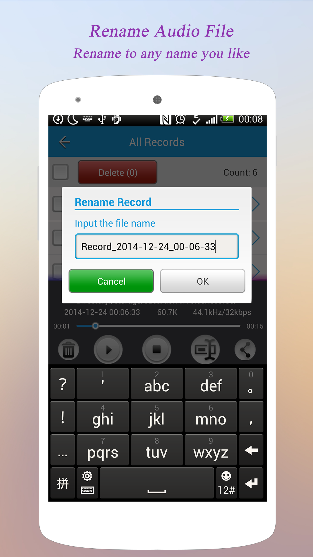 اسکرین شات 6 برنامه Super Voice Recorder