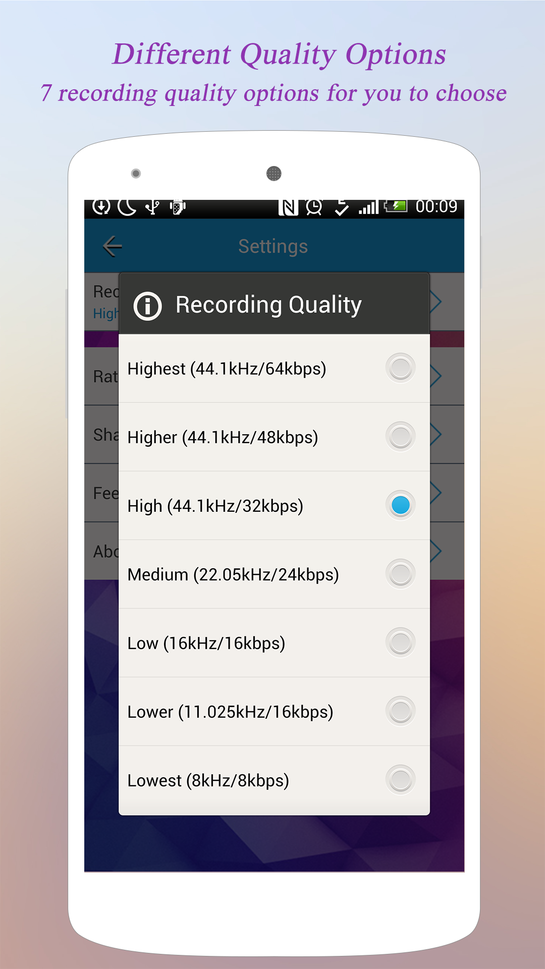اسکرین شات 3 برنامه Super Voice Recorder