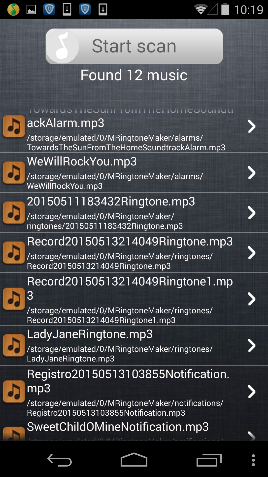 اسکرین شات 4 برنامه Ringtone Maker - MP3 Cutter