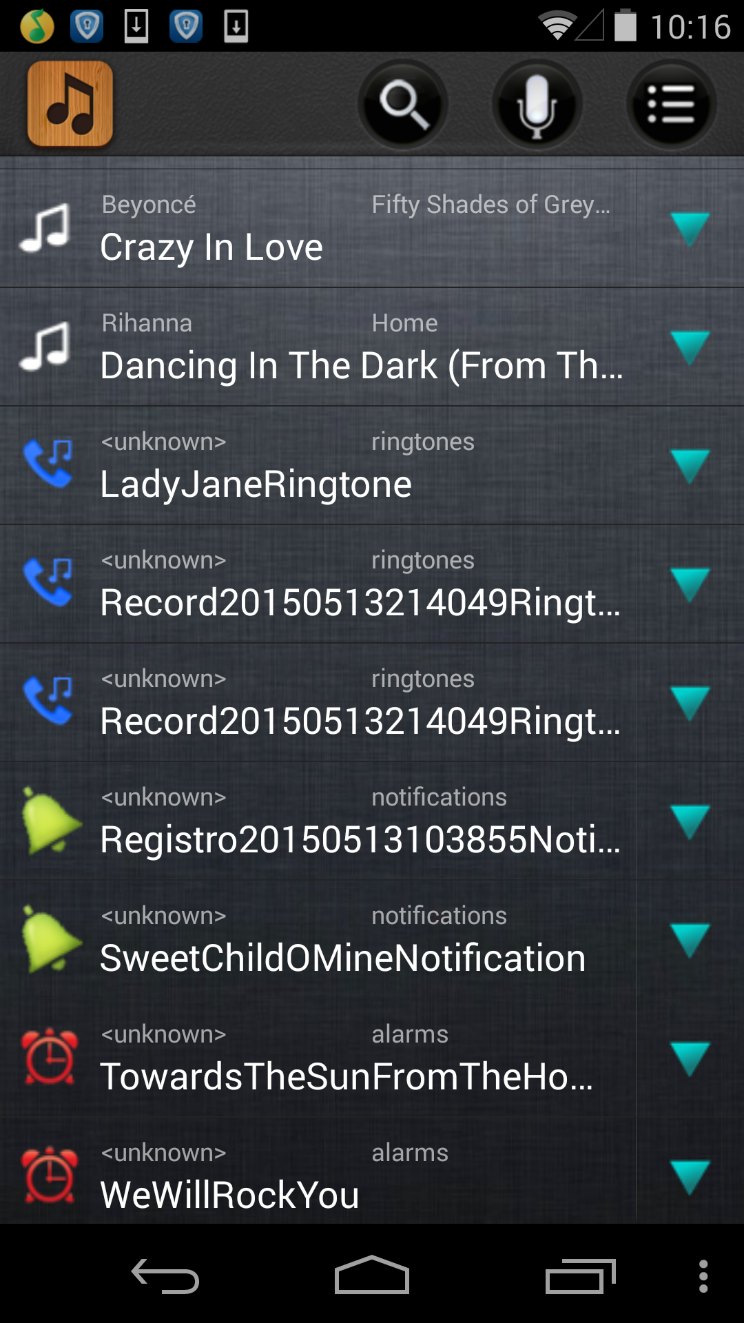 اسکرین شات 1 برنامه Ringtone Maker - MP3 Cutter