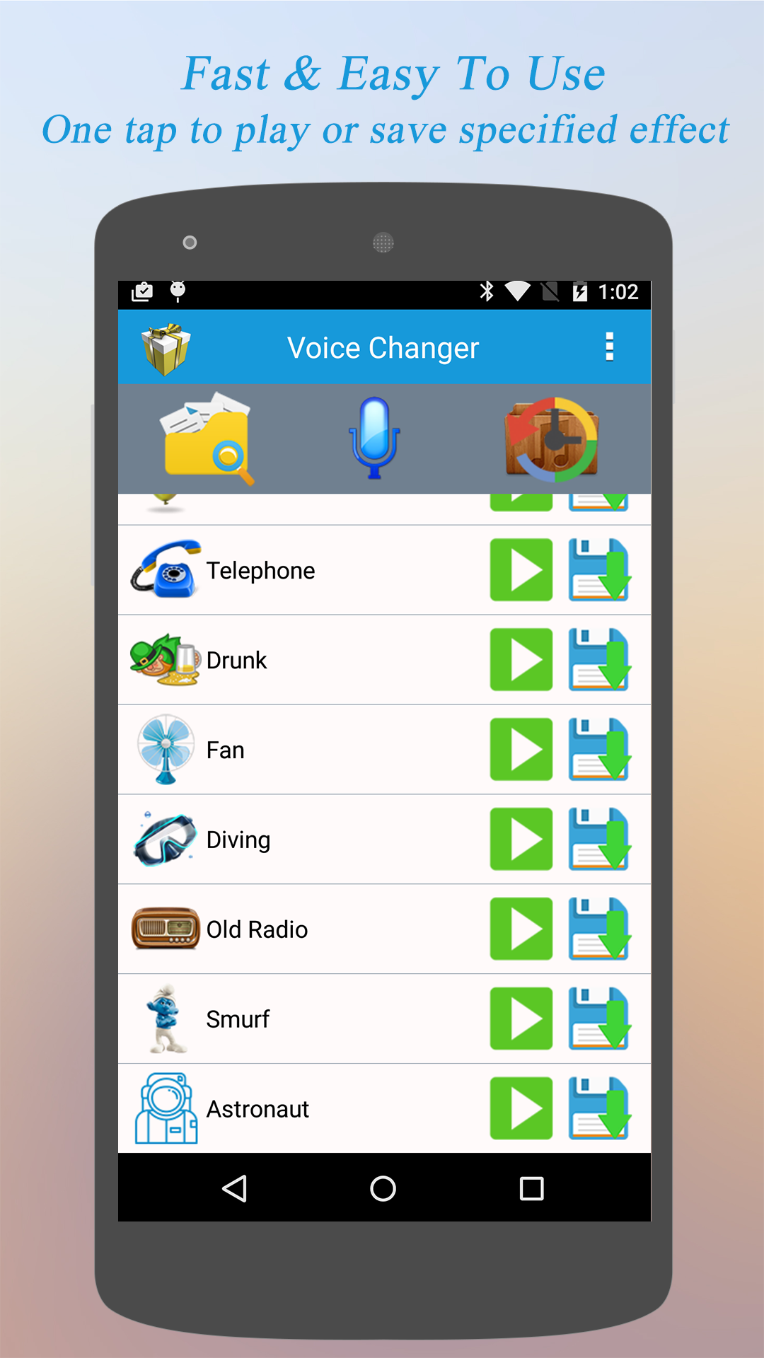 اسکرین شات 4 برنامه Voice Changer