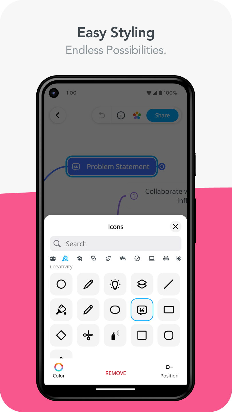 اسکرین شات 4 برنامه MindMeister - Mind Mapping
