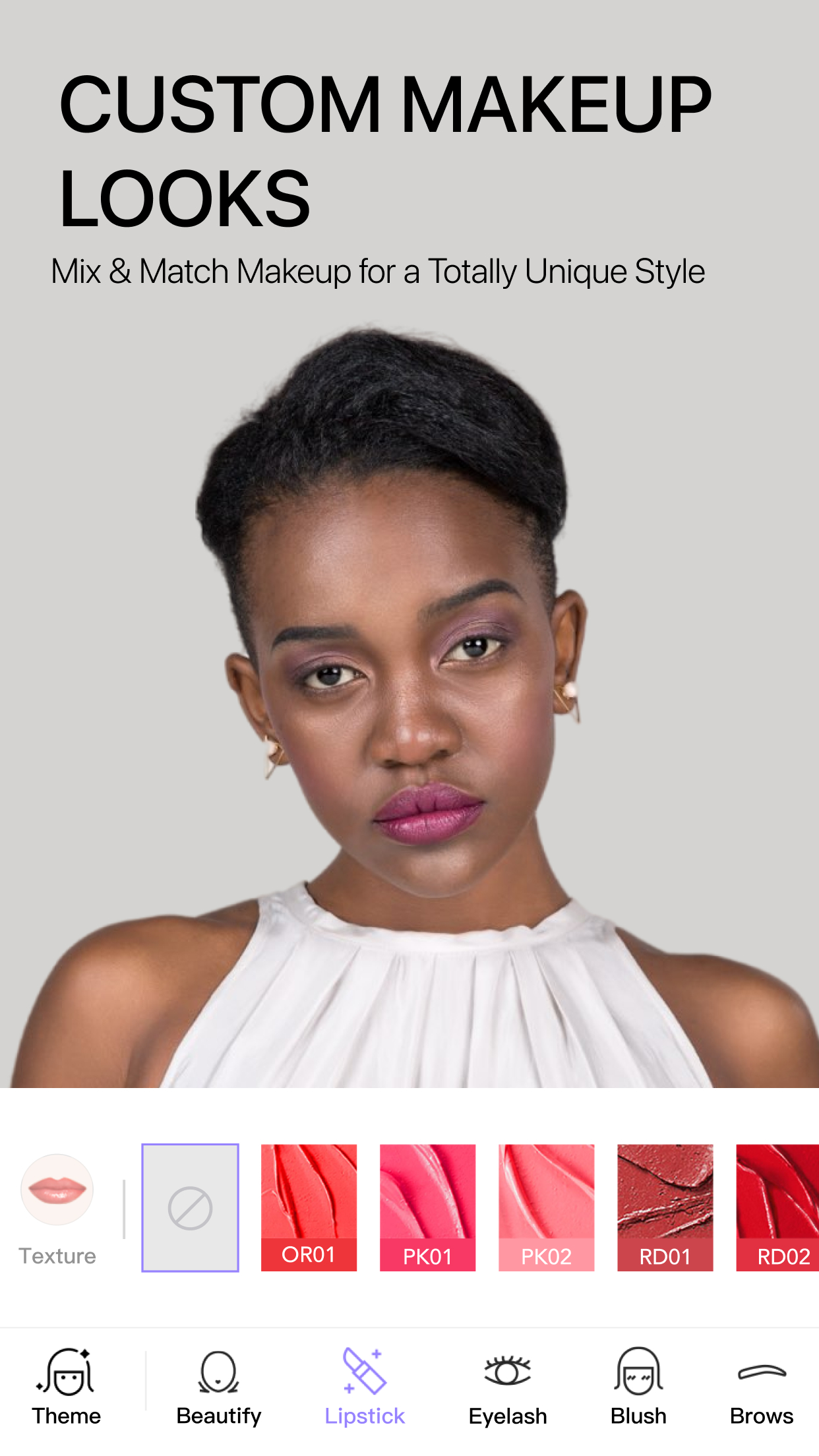 اسکرین شات 1 برنامه MakeupPlus - Virtual Makeup