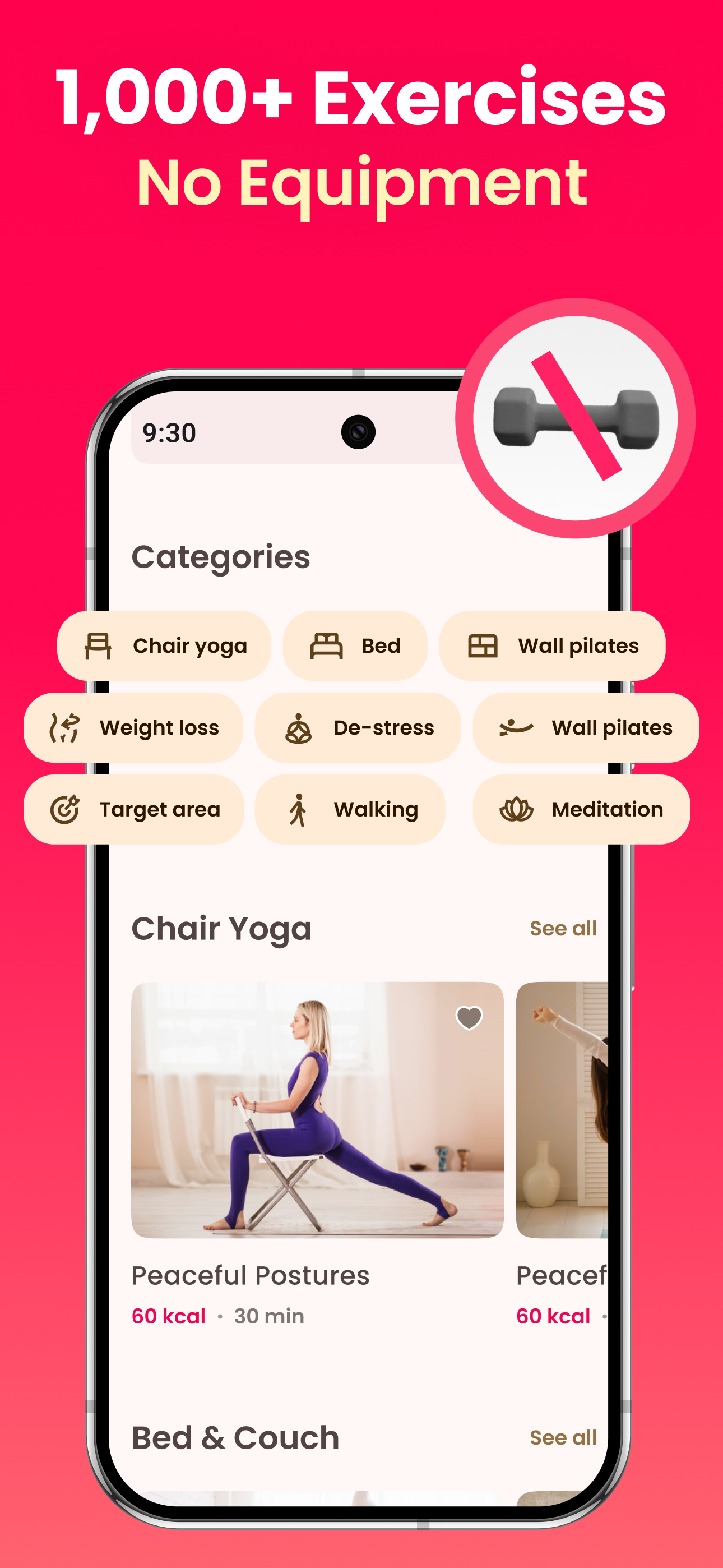 اسکرین شات 4 برنامه LazyFit: Chair Yoga & Pilates