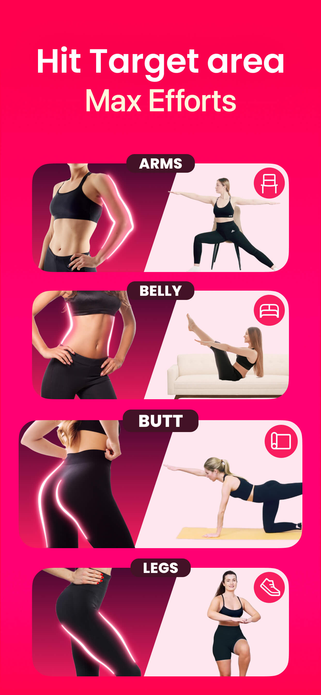 اسکرین شات 3 برنامه LazyFit: Chair Yoga & Pilates