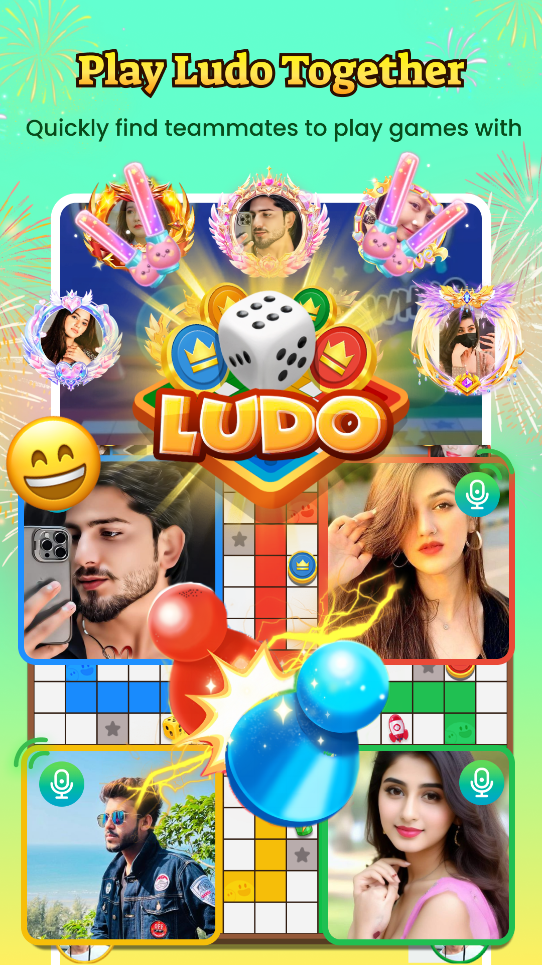 اسکرین شات 3 برنامه Hapi-Group Voice Chat Rooms