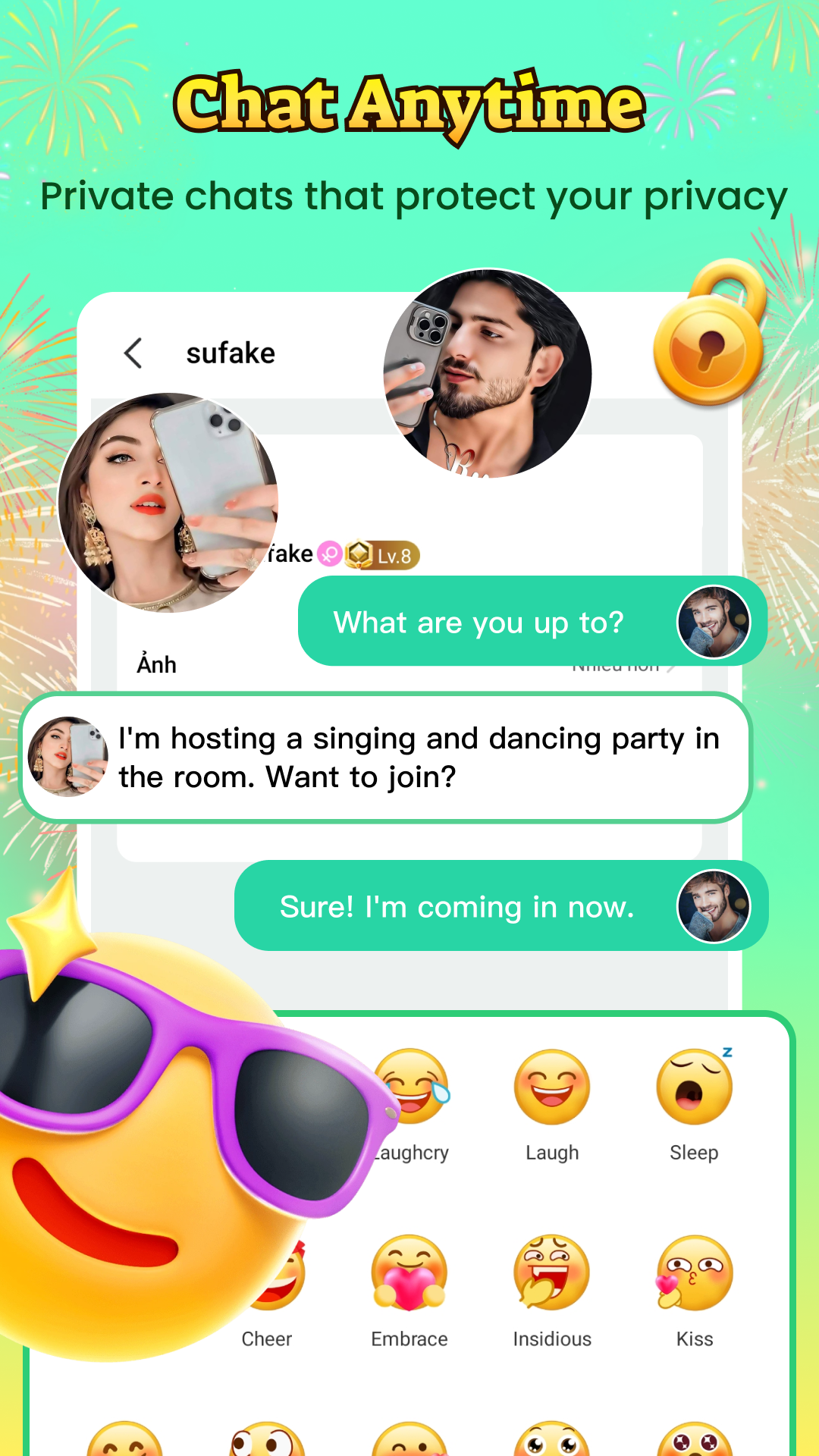 اسکرین شات 7 برنامه Hapi-Group Voice Chat Rooms