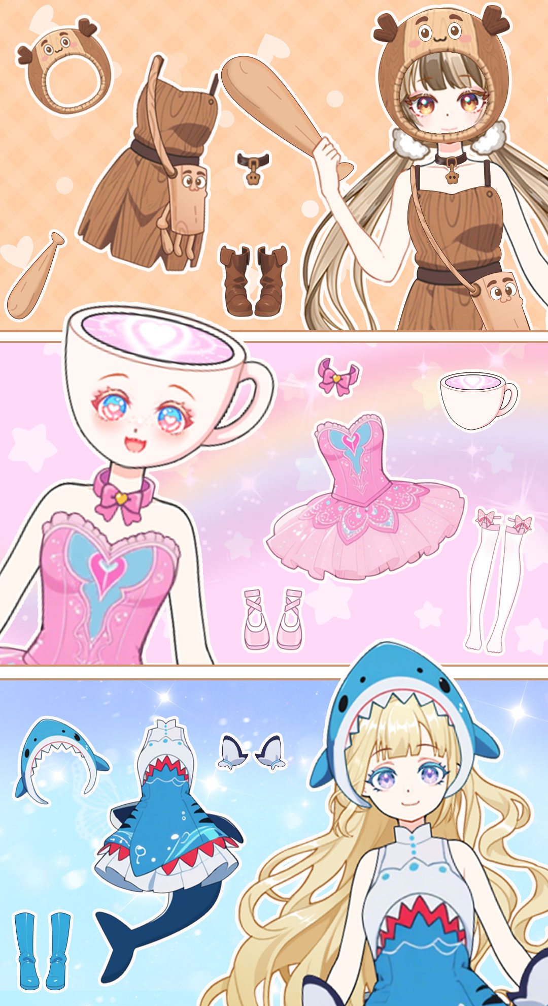 اسکرین شات 3 بازی Anime Princess Dress Up Game