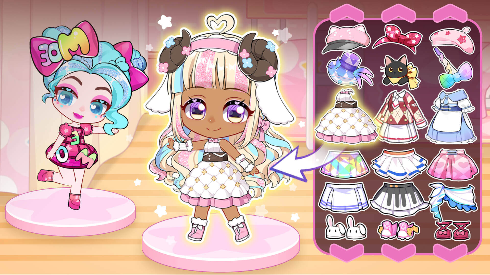 اسکرین شات 2 بازی Chibi Doll: My School