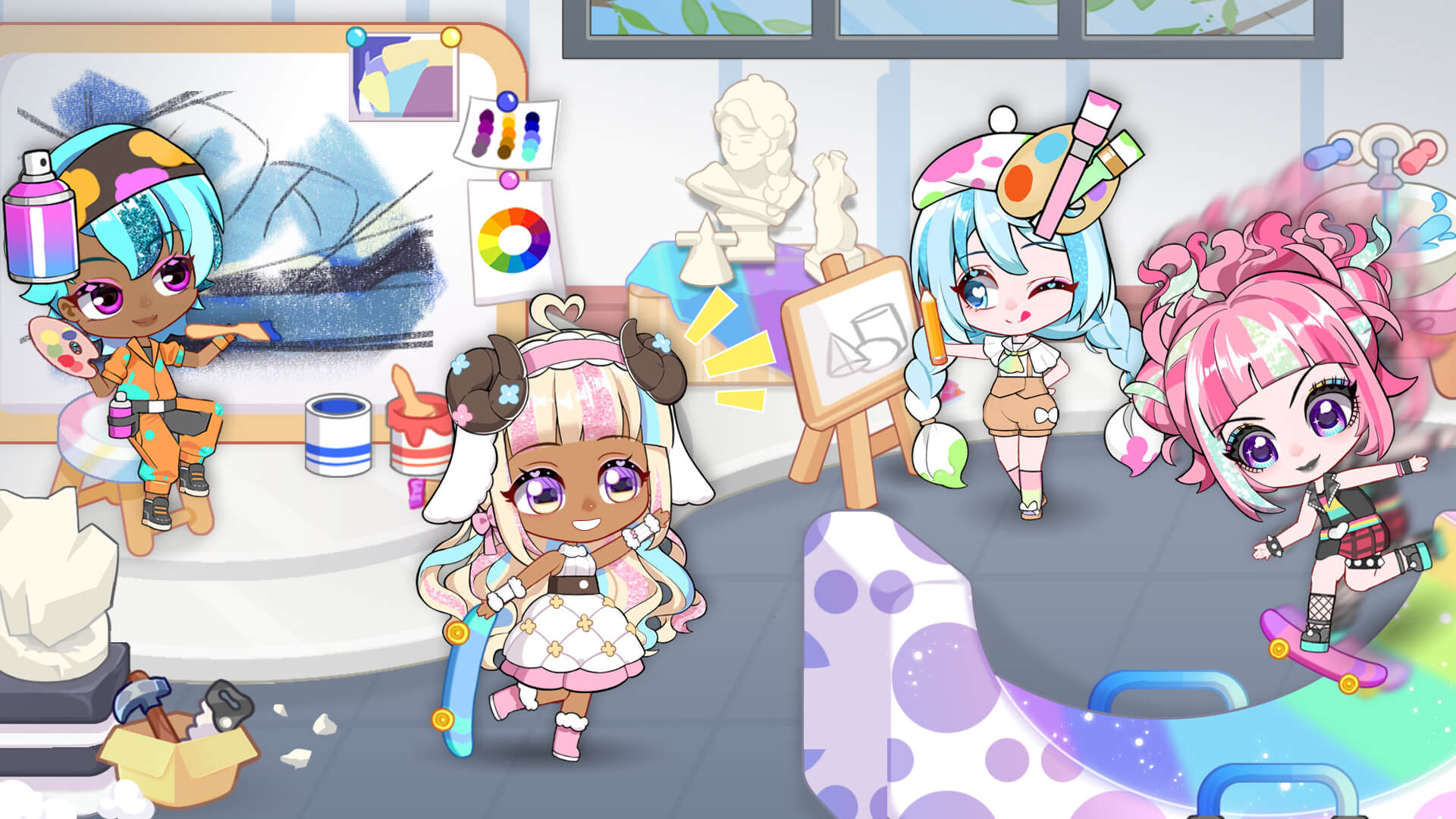 اسکرین شات 5 بازی Chibi Doll: My School