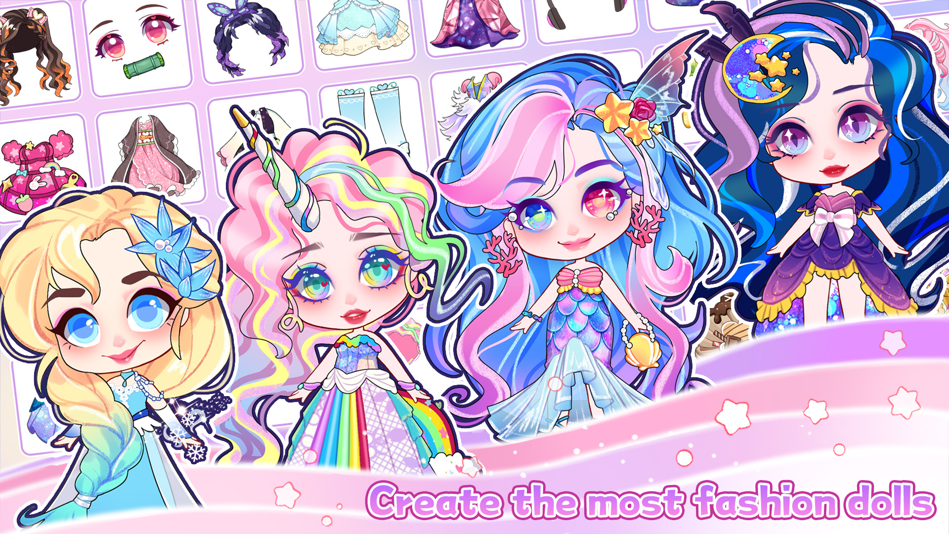 اسکرین شات 1 بازی Hair Doll Dress Up Game