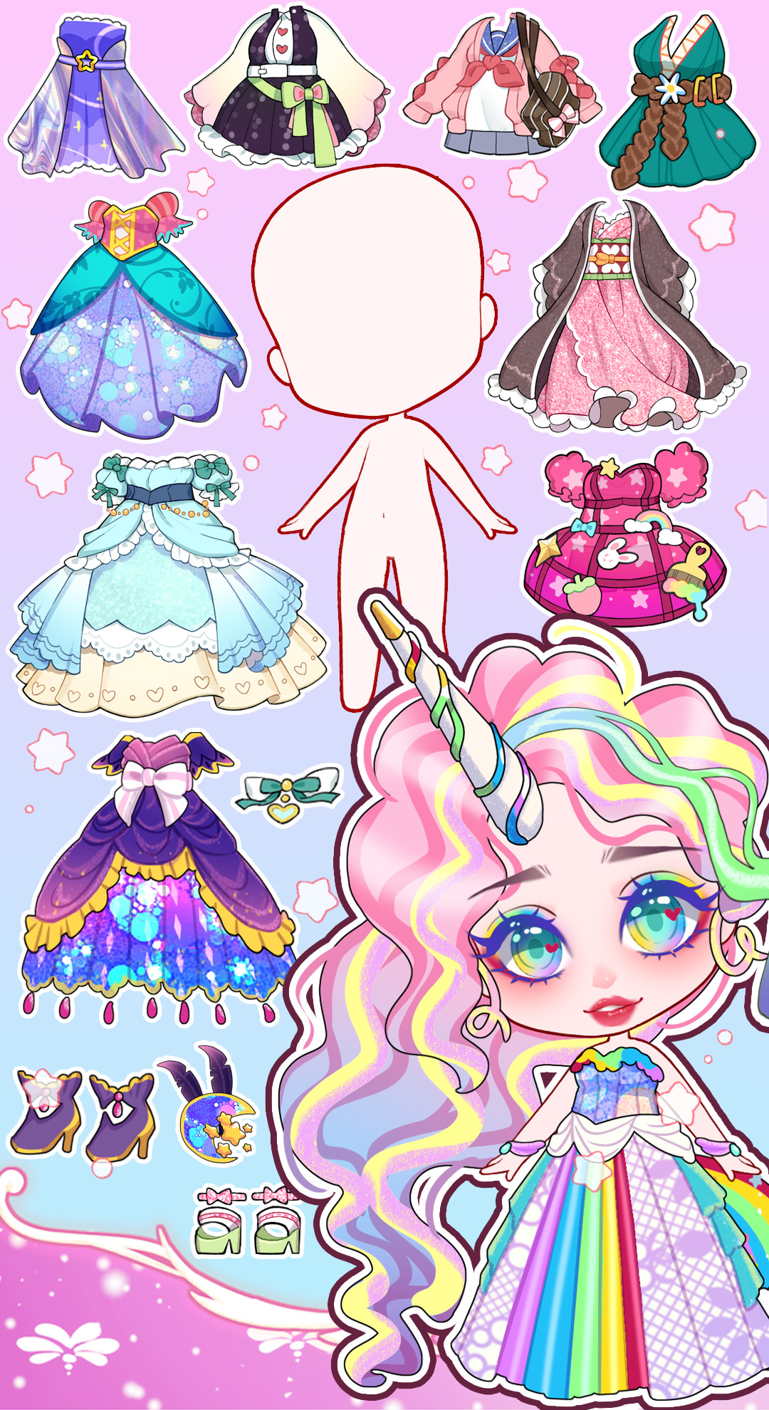 اسکرین شات 2 بازی Hair Doll Dress Up Game