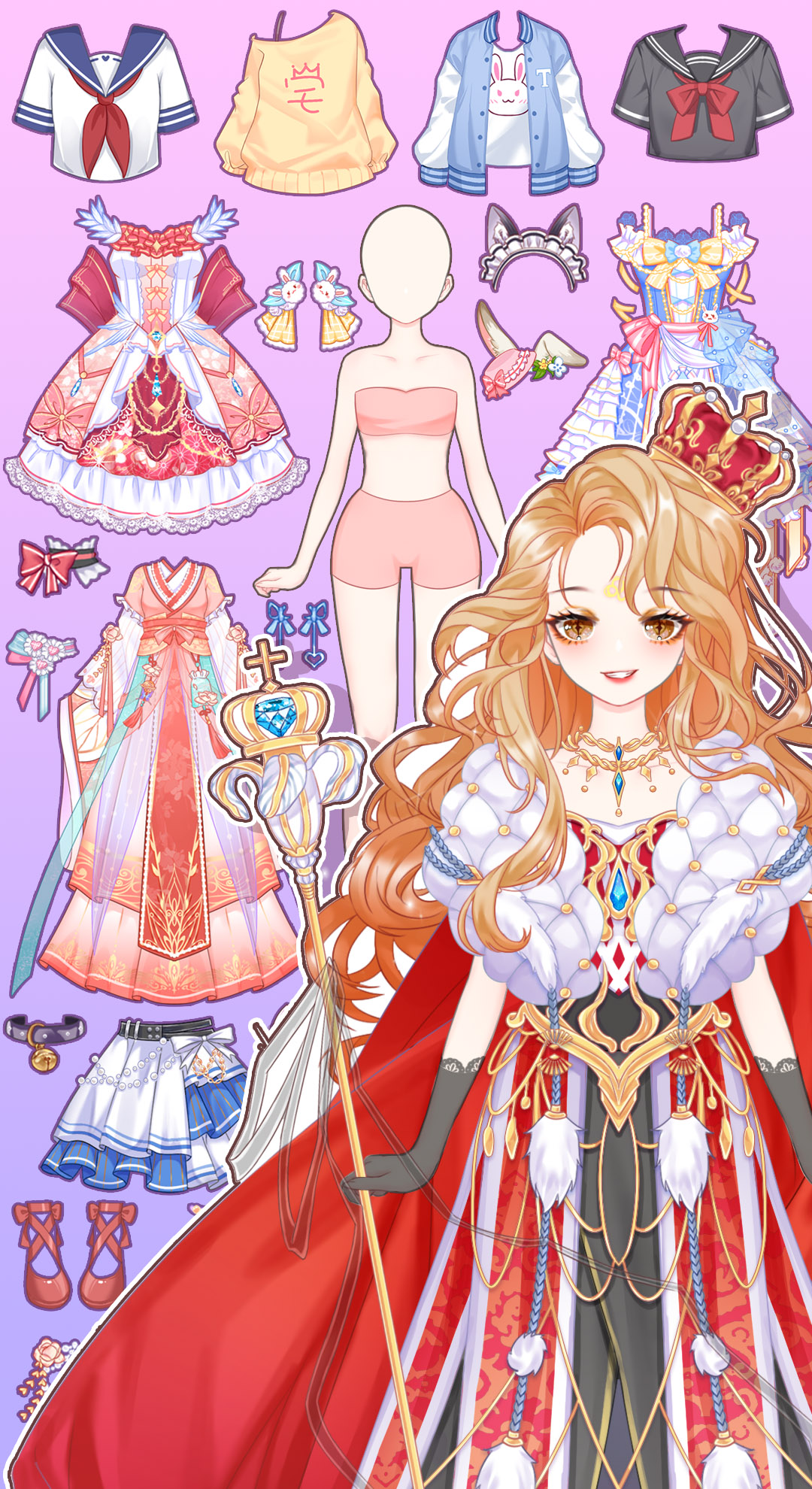 اسکرین شات 2 بازی Anime Princess 2：Dress Up Game