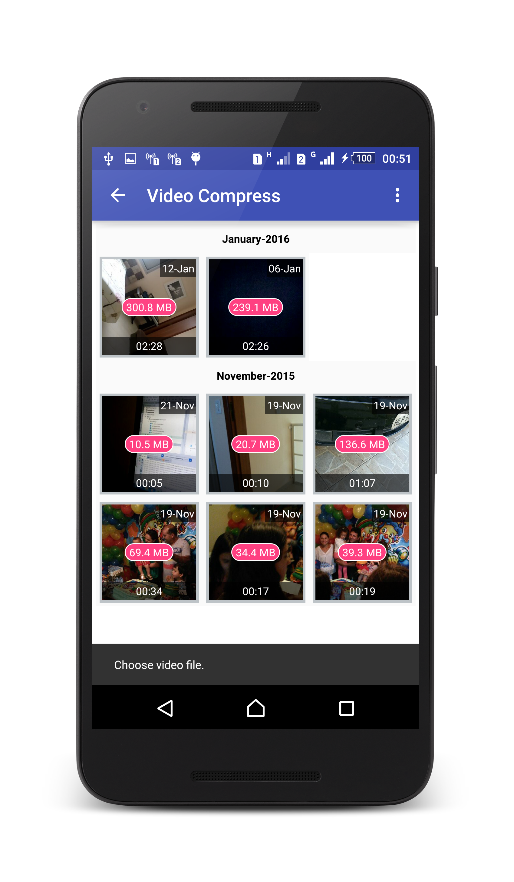 اسکرین شات 2 برنامه فشرده سازی فیلم - video compressor