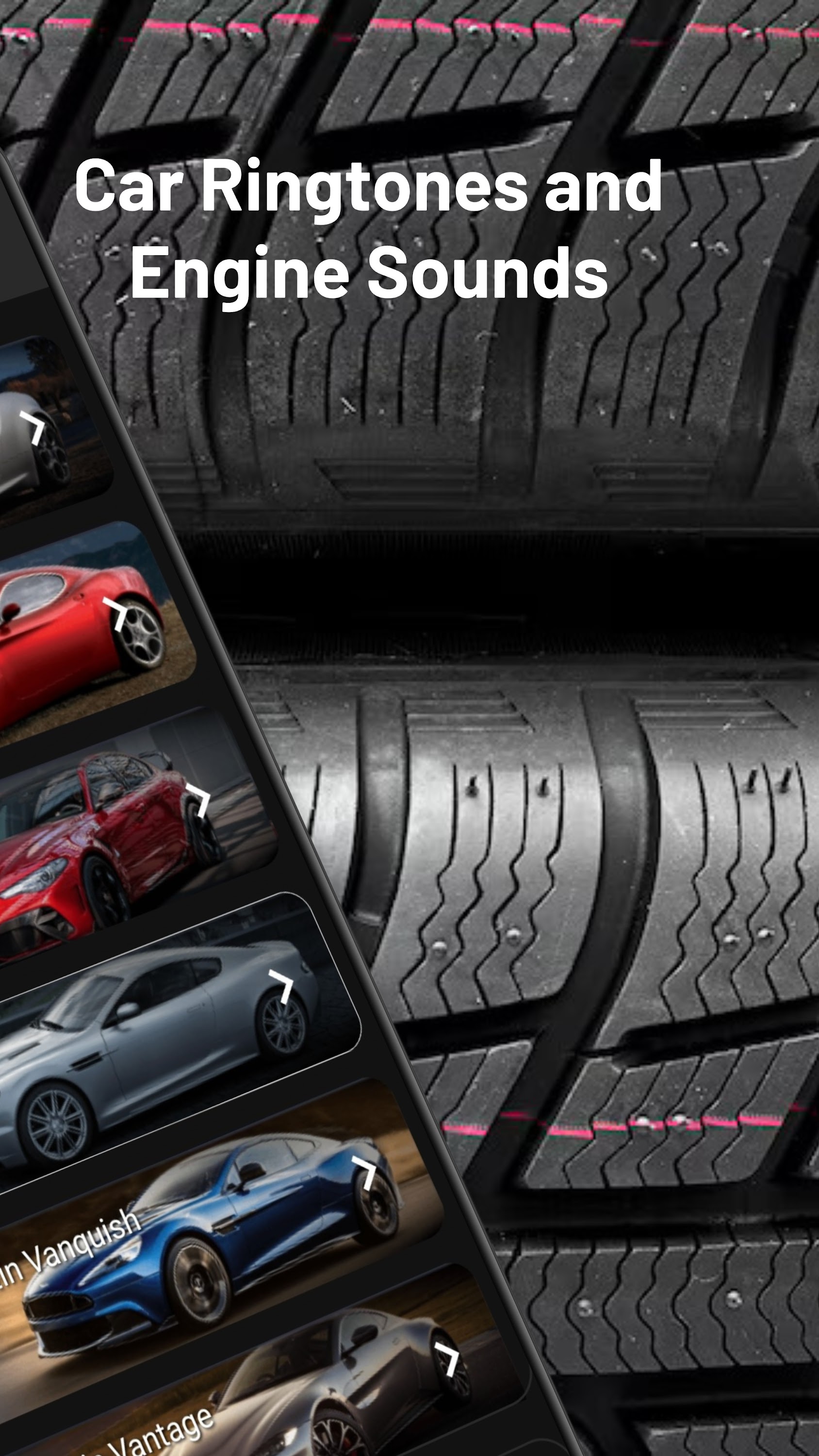 اسکرین شات 2 برنامه Car Ringtones — Engine Sounds