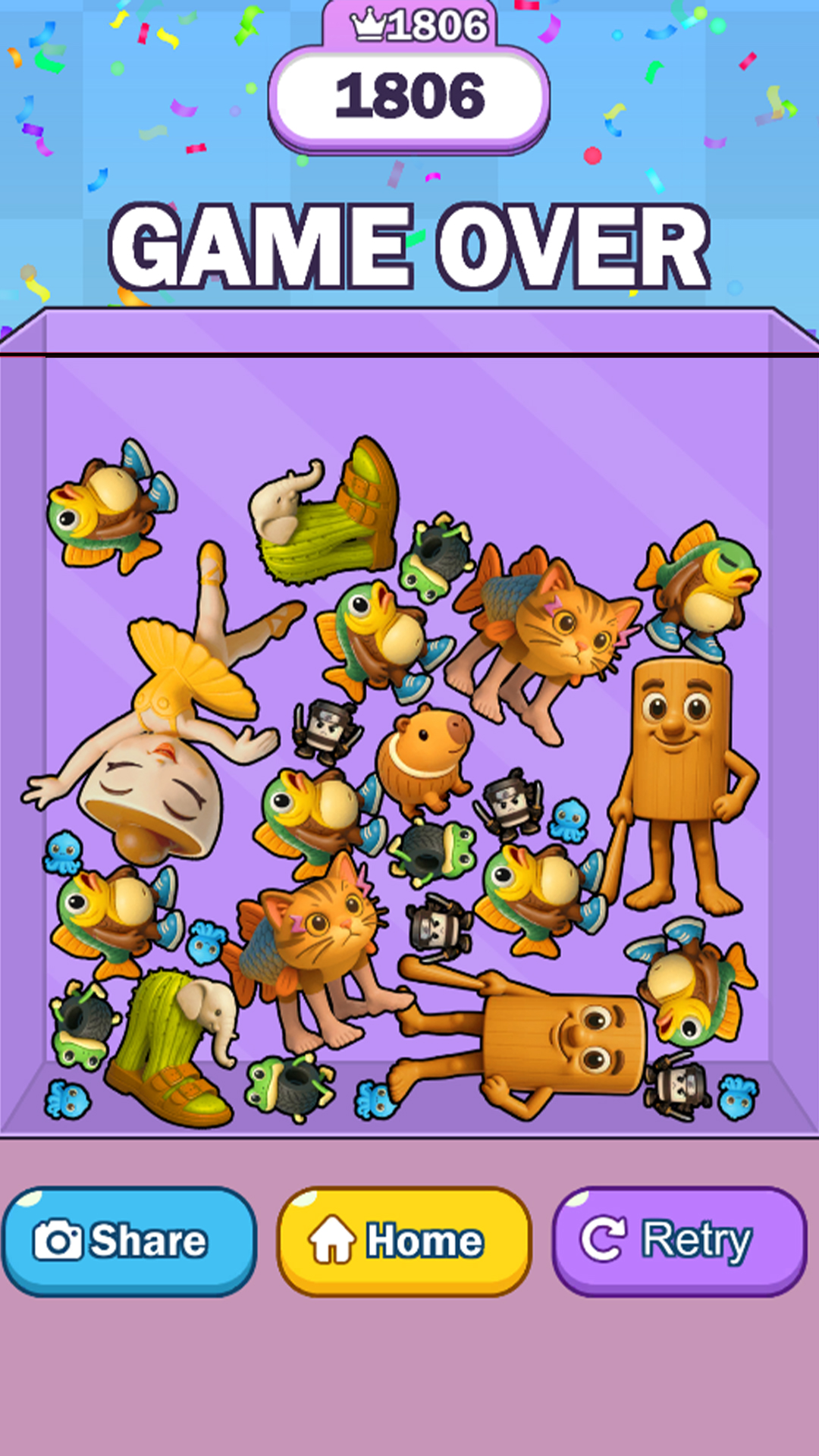 اسکرین شات 3 بازی Meme Mix : Brainrot Drop Merge