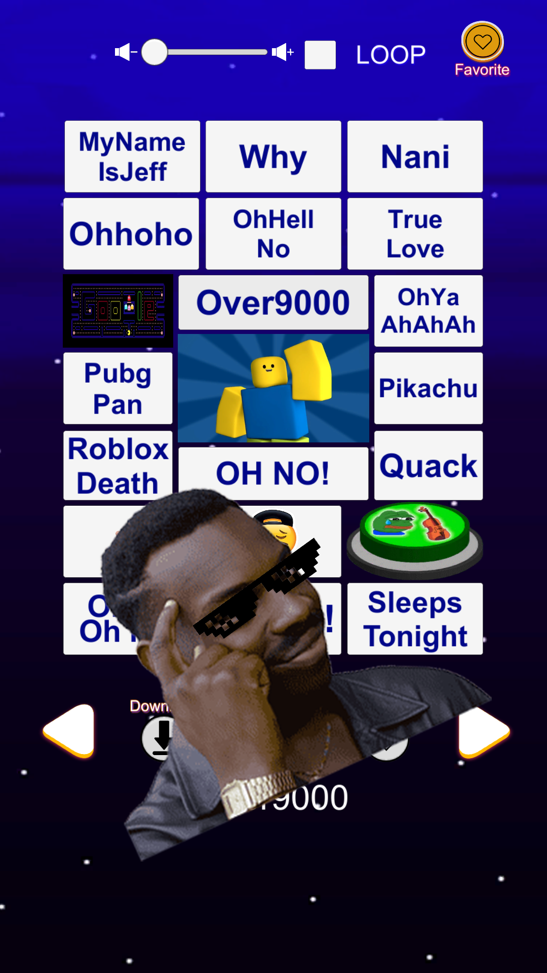 اسکرین شات 1 برنامه Meme Sound Effect Soundboard