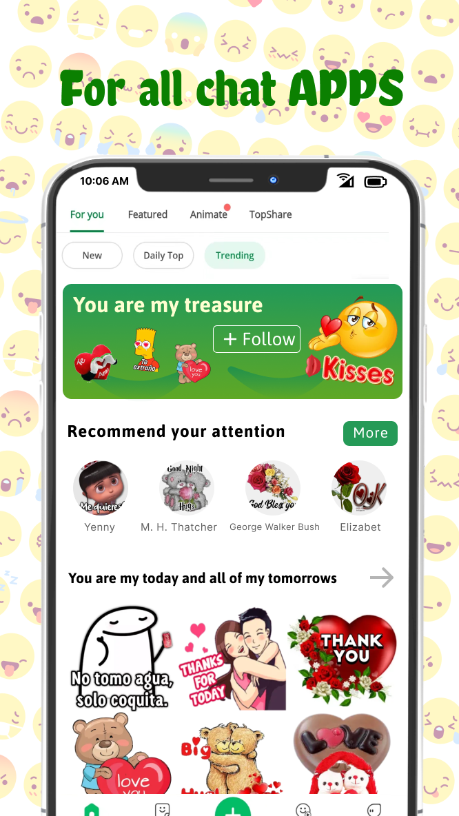 اسکرین شات 2 برنامه TextSticker for WAStickerApps