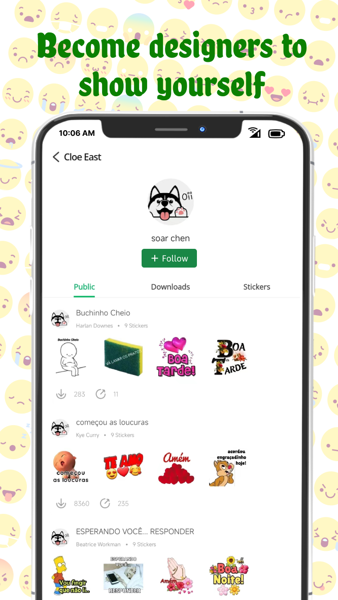 اسکرین شات 5 برنامه TextSticker for WAStickerApps
