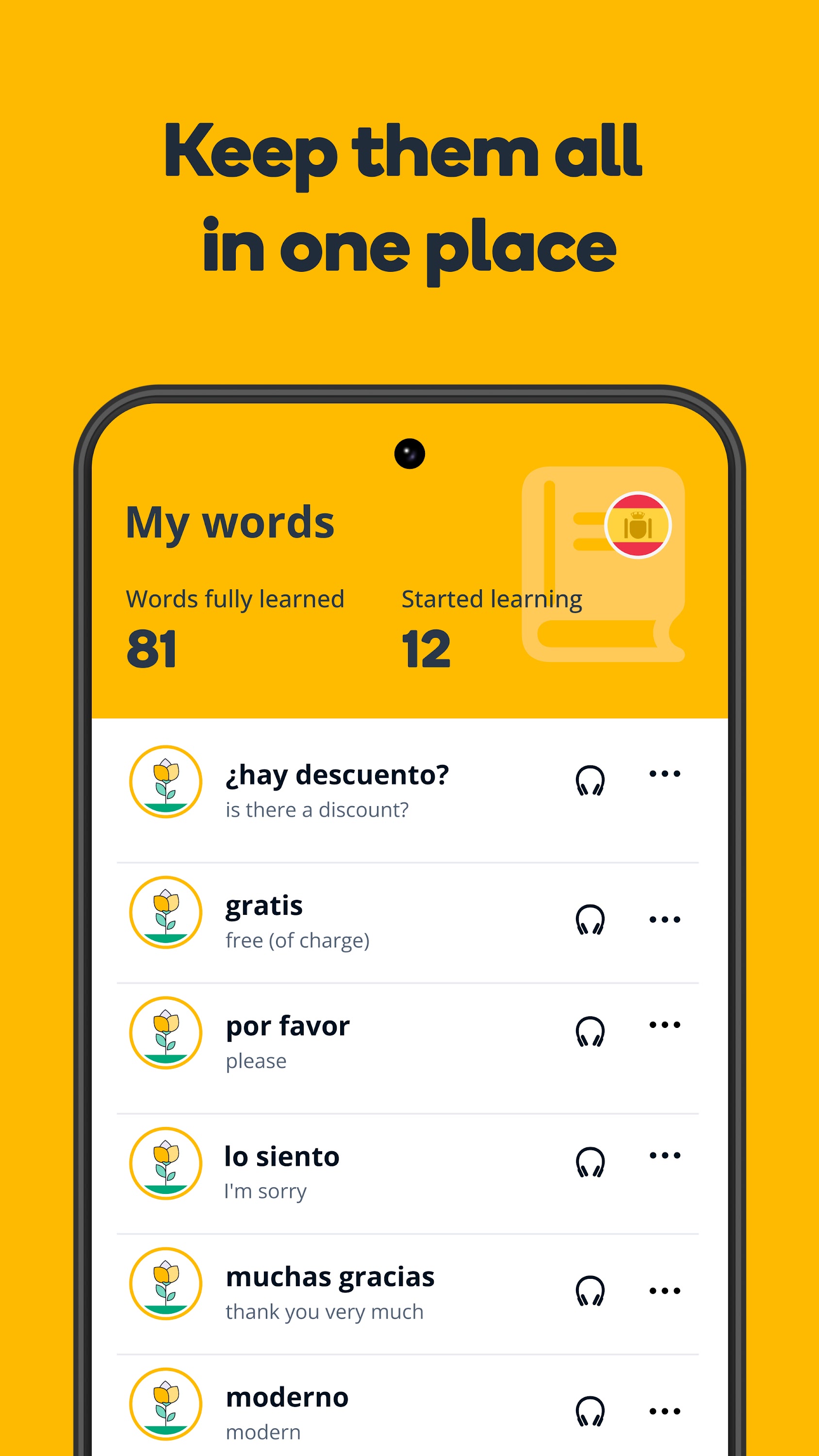 اسکرین شات 5 برنامه Memrise: Languages for life