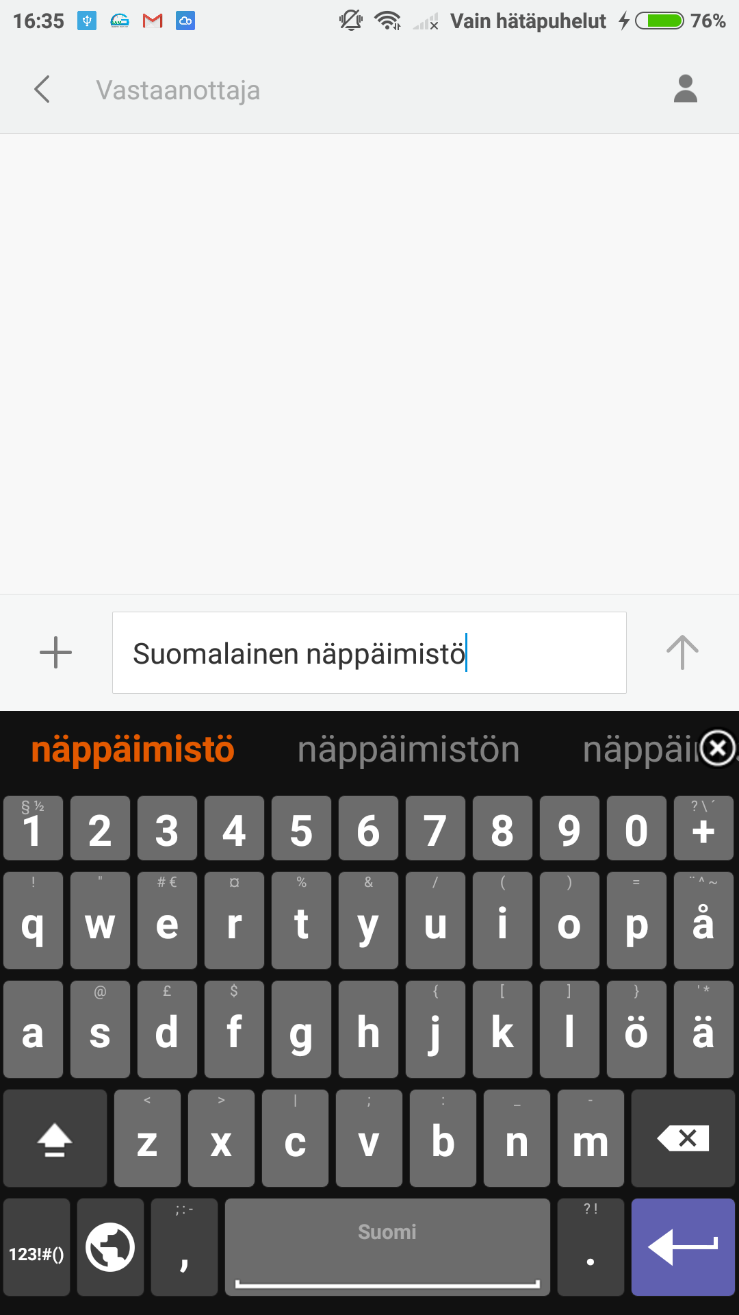 اسکرین شات 3 برنامه Finnish for AnySoftKeyboard