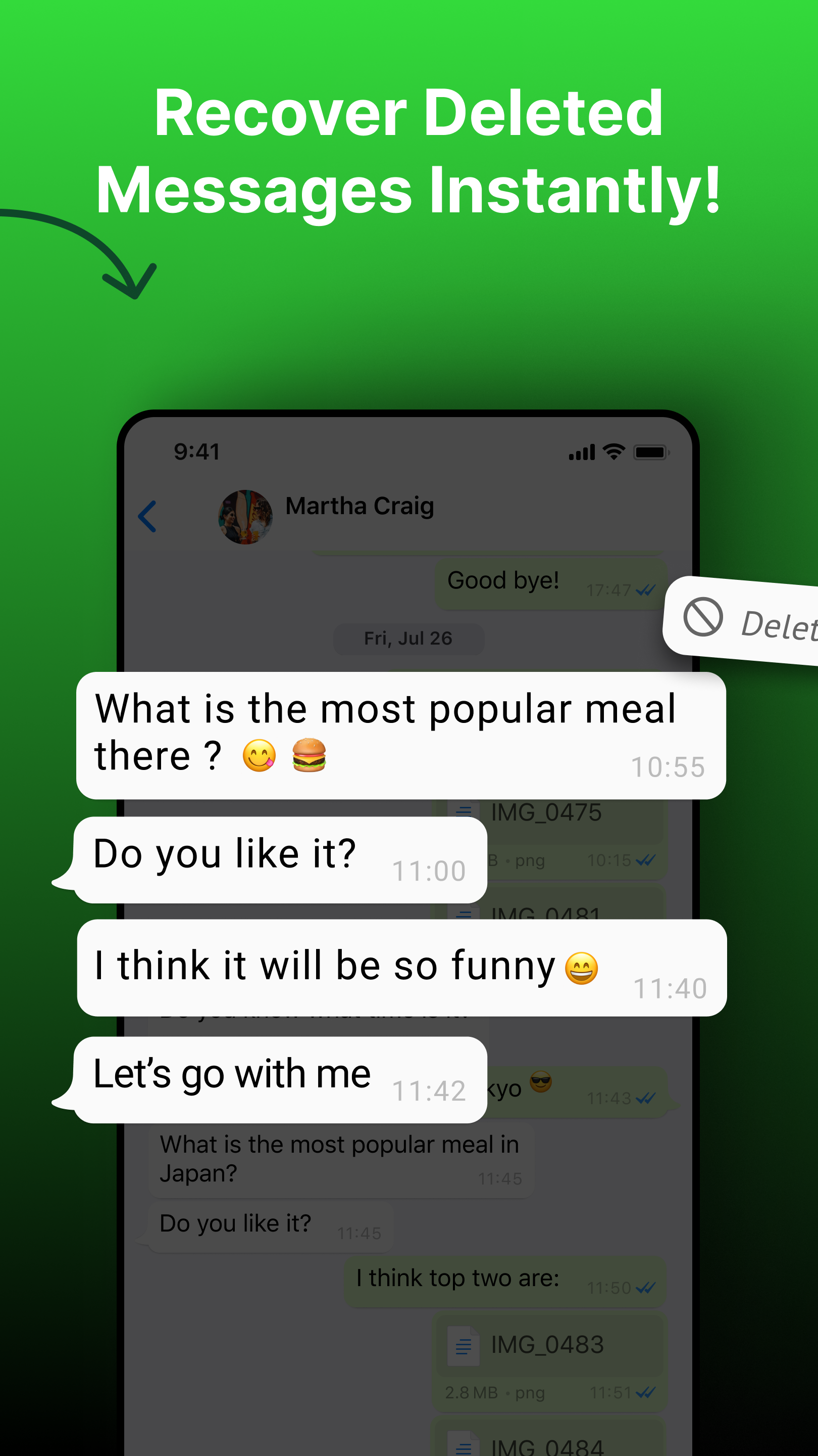 اسکرین شات 3 برنامه Deleted Messages Recovery