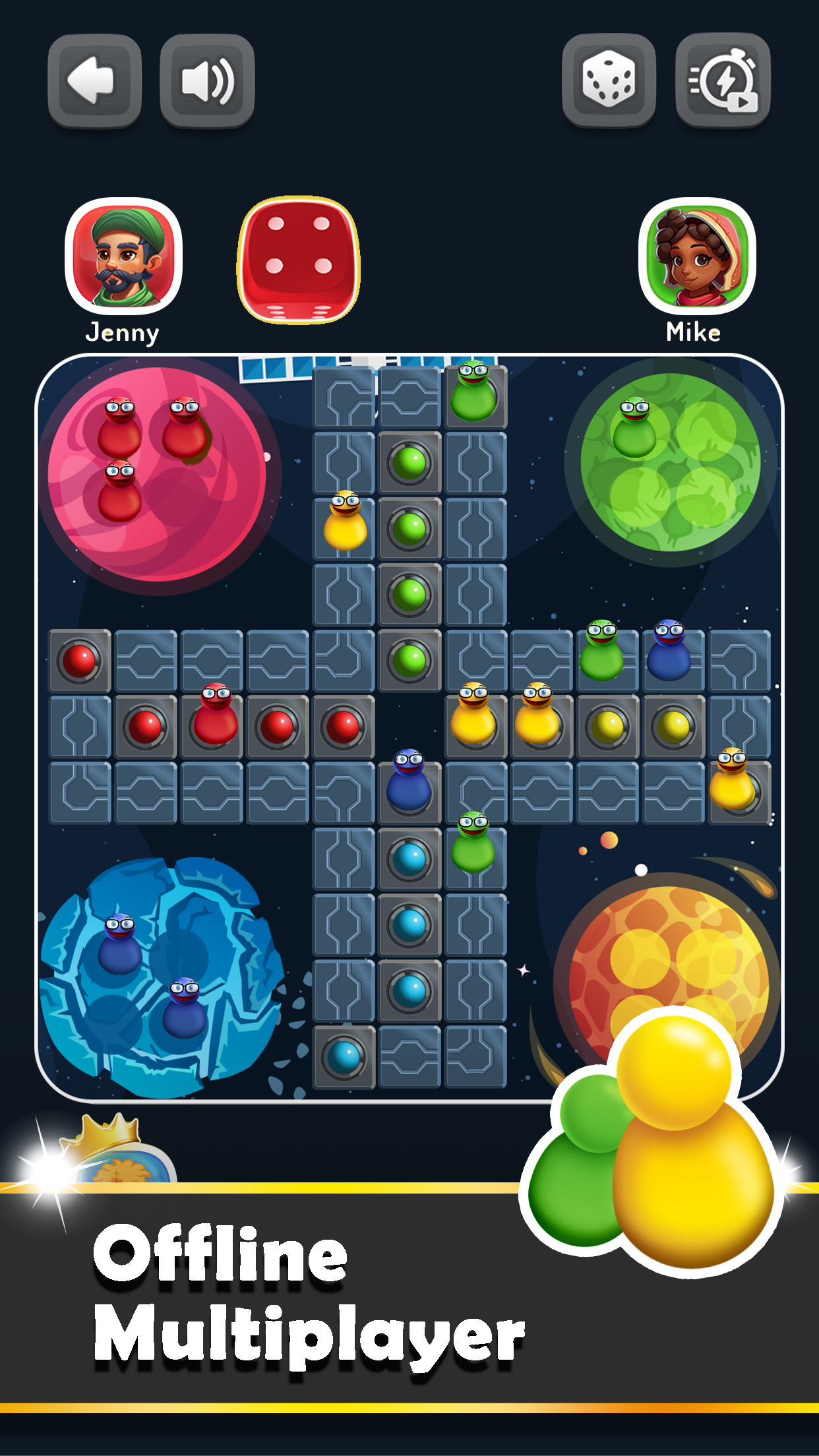 اسکرین شات 5 بازی Ludo Trouble: Family Board Fun