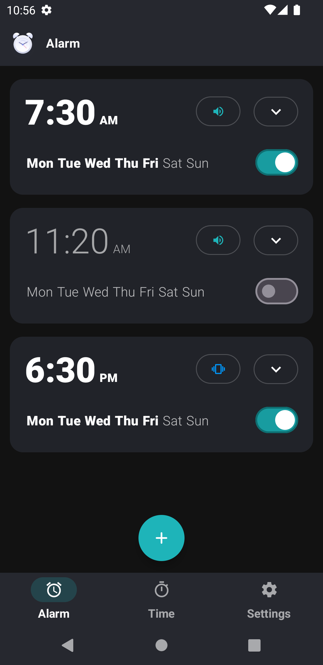 اسکرین شات 5 برنامه Sleepo: Minimalist alarm clock