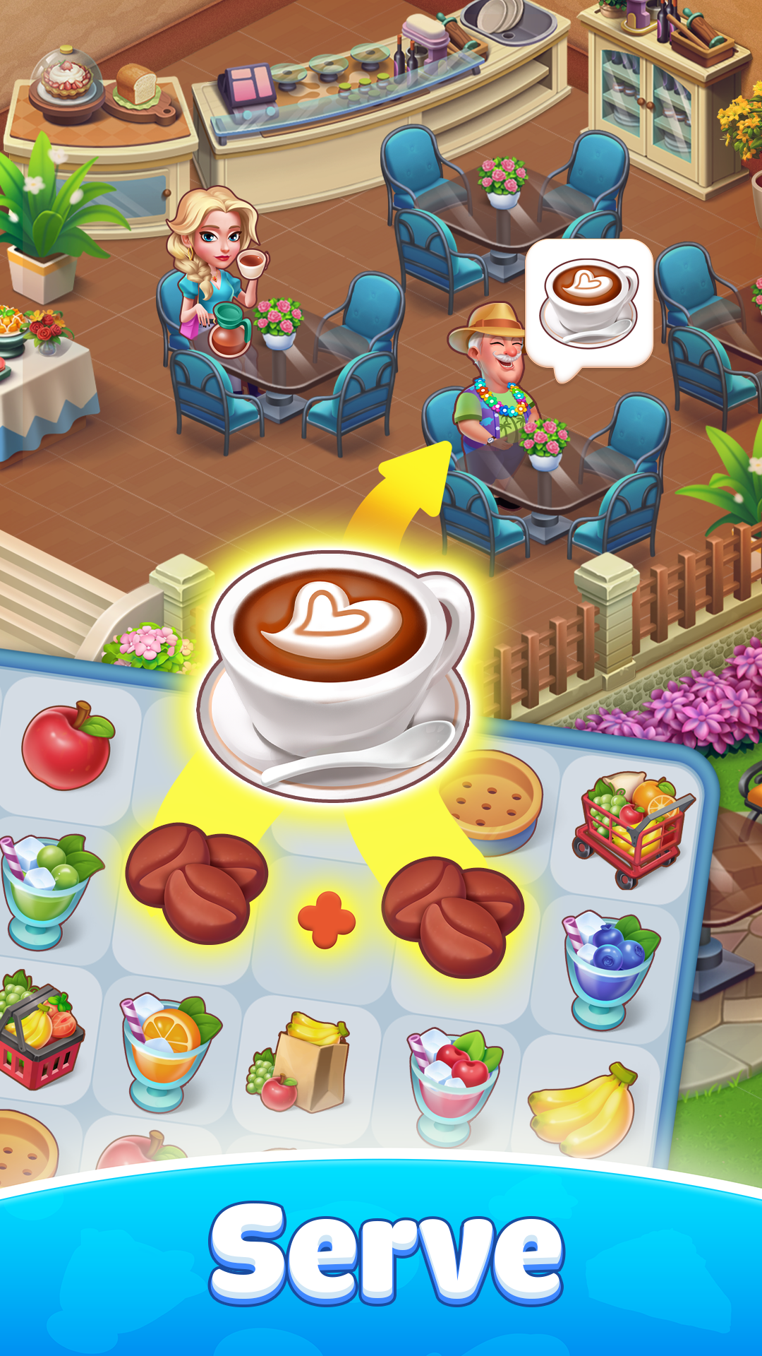 اسکرین شات 4 بازی Diner Story: Merge Cook Decor