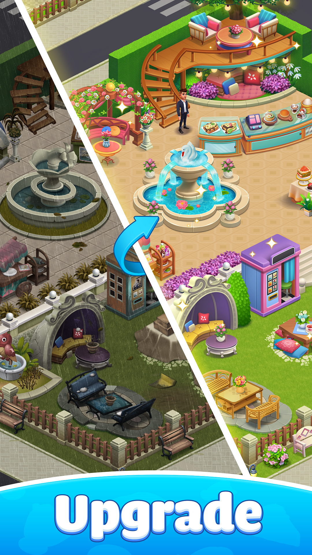 اسکرین شات 6 بازی Diner Story: Merge Cook Decor